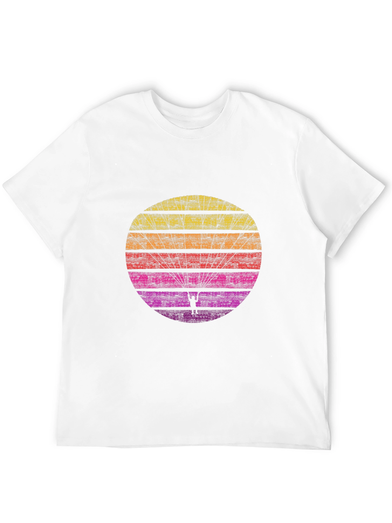 Retro Sunset Paragliding T-Shirt
