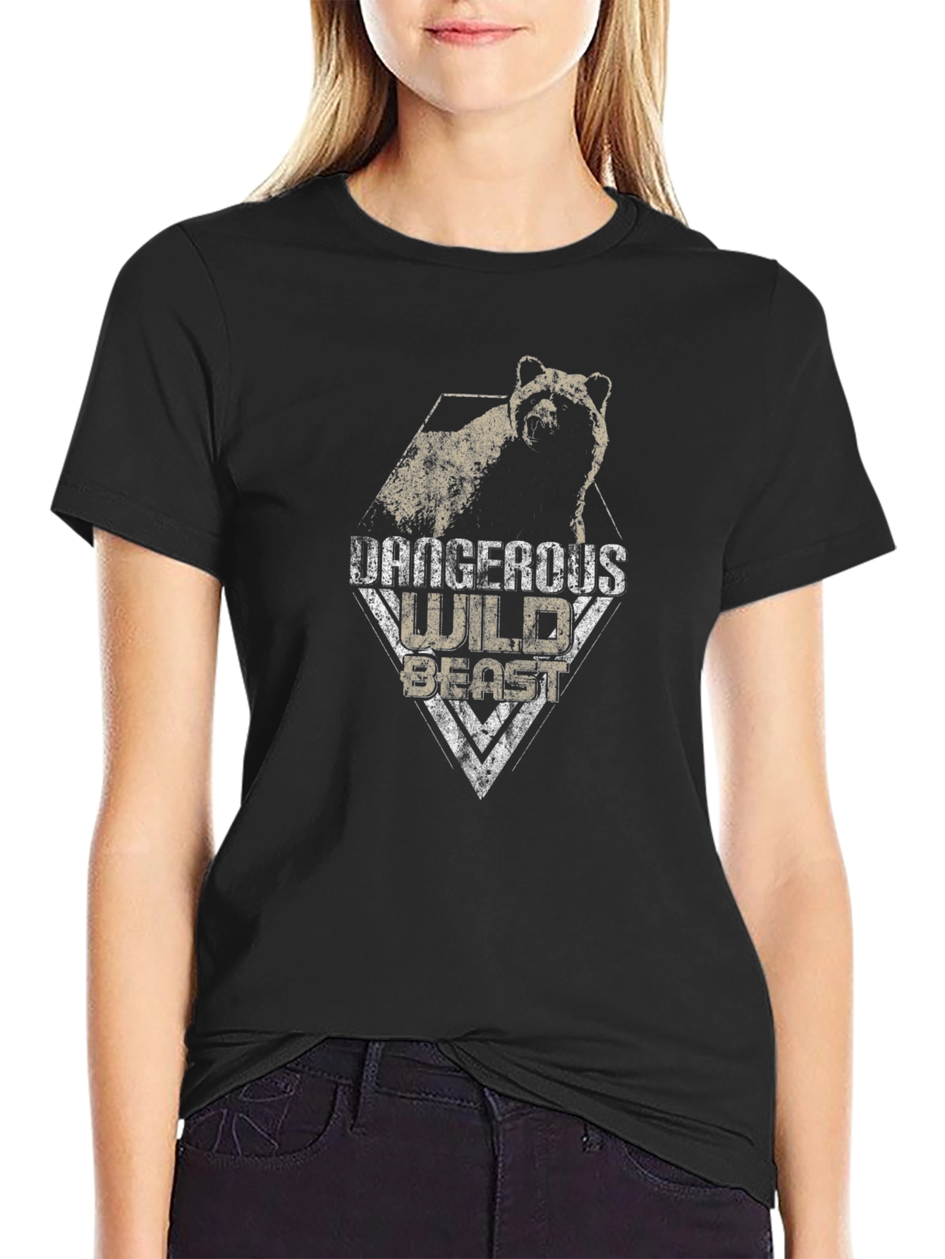 Dangerous Wild Beast Graphic Tee - Black