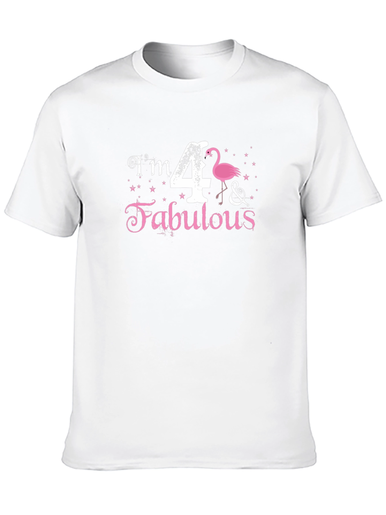 Im 4 & Fabulous Flamingo Black T-Shirt