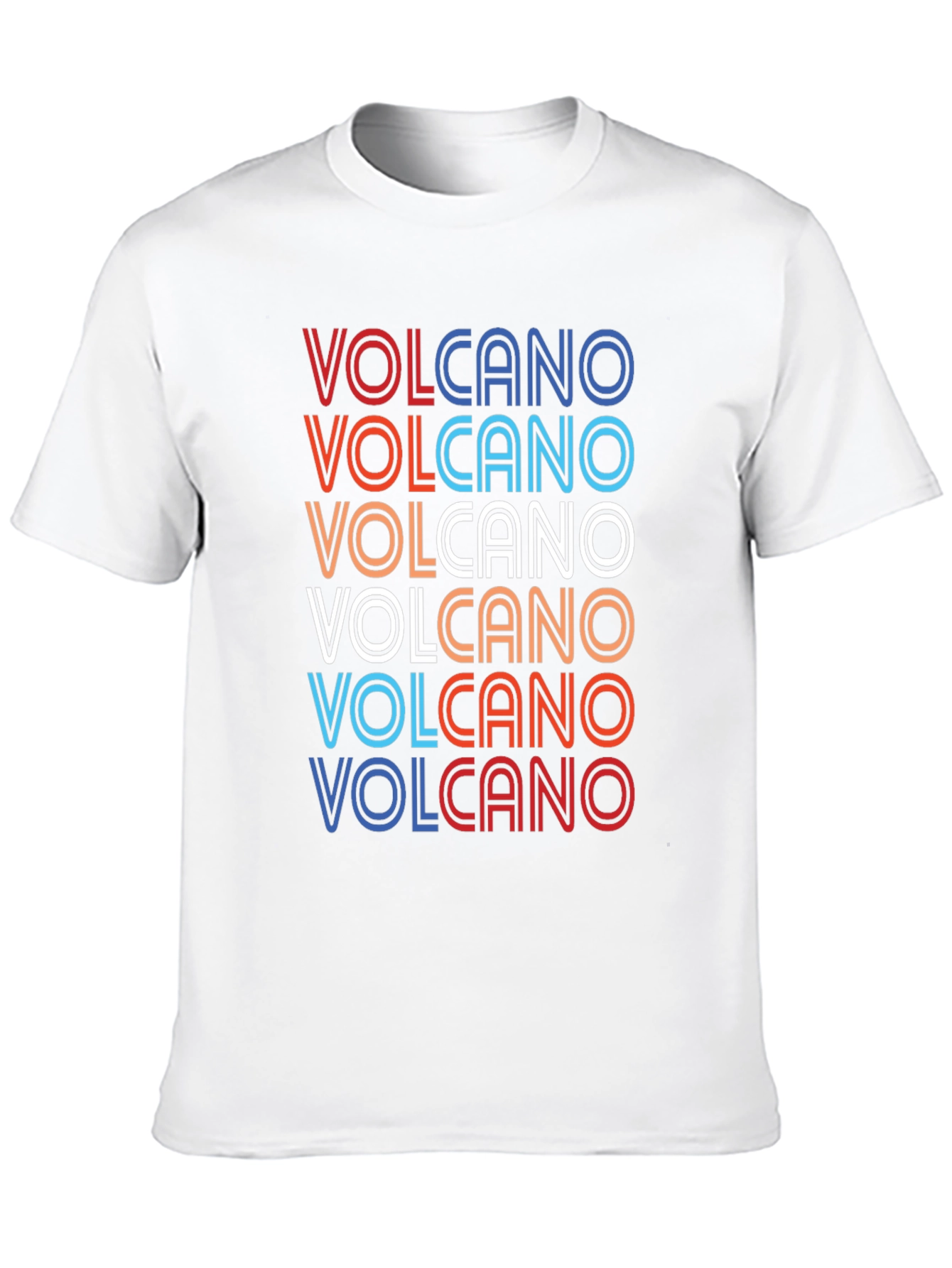Retro Volcano T-Shirt - Classic Graphic Tee