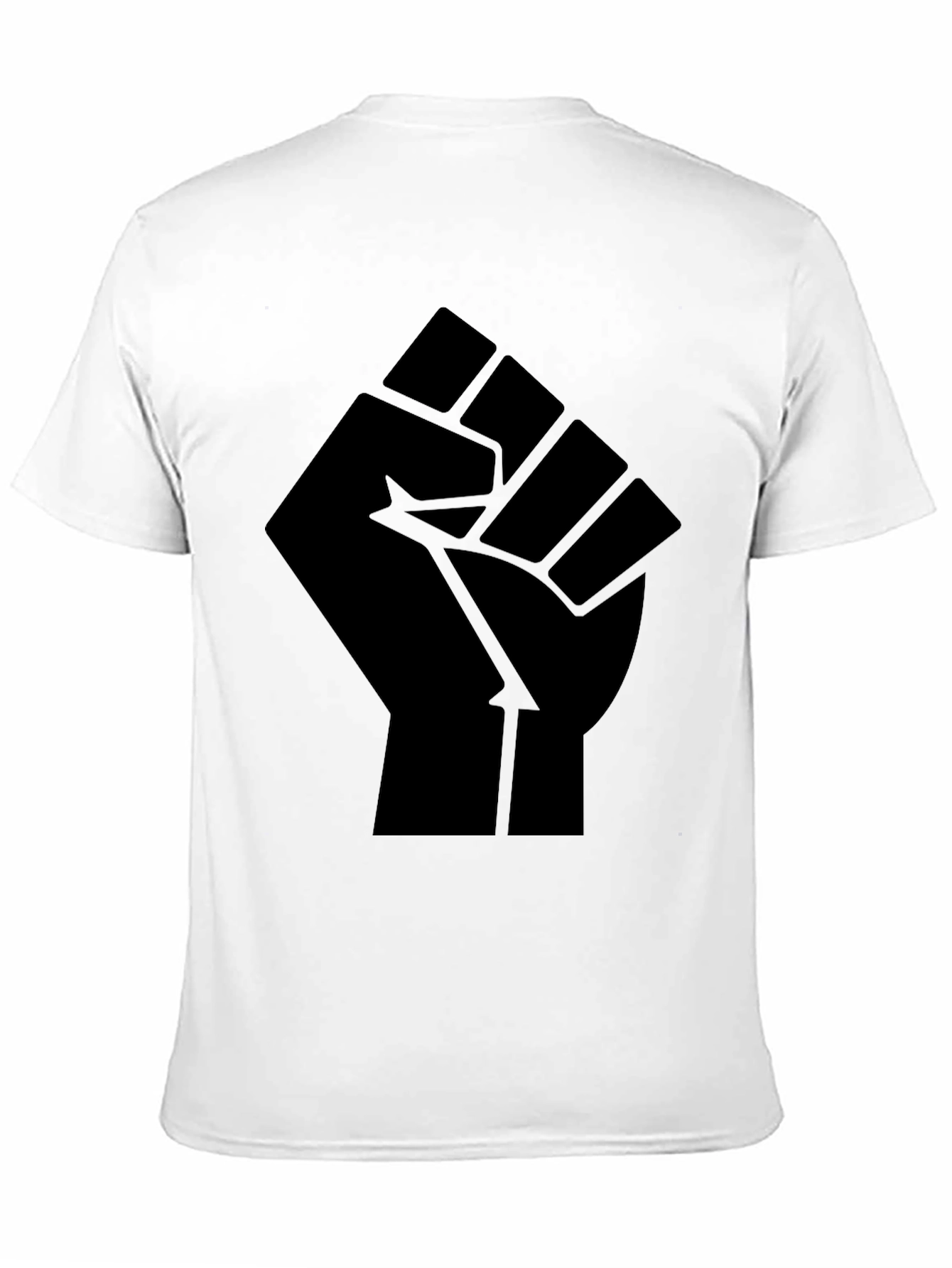 Black Power Fist Graphic T-Shirt - Mens Activism Tee
