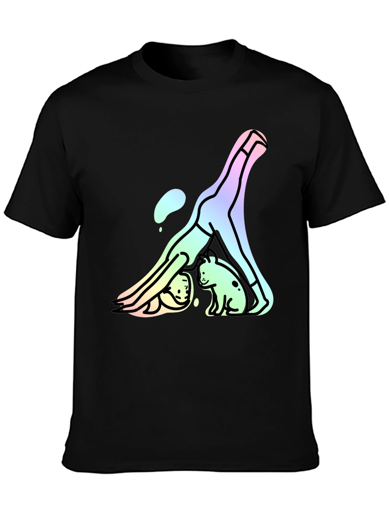 Yoga Dog T-Shirt - Downward Dog Cute Graphic Tee