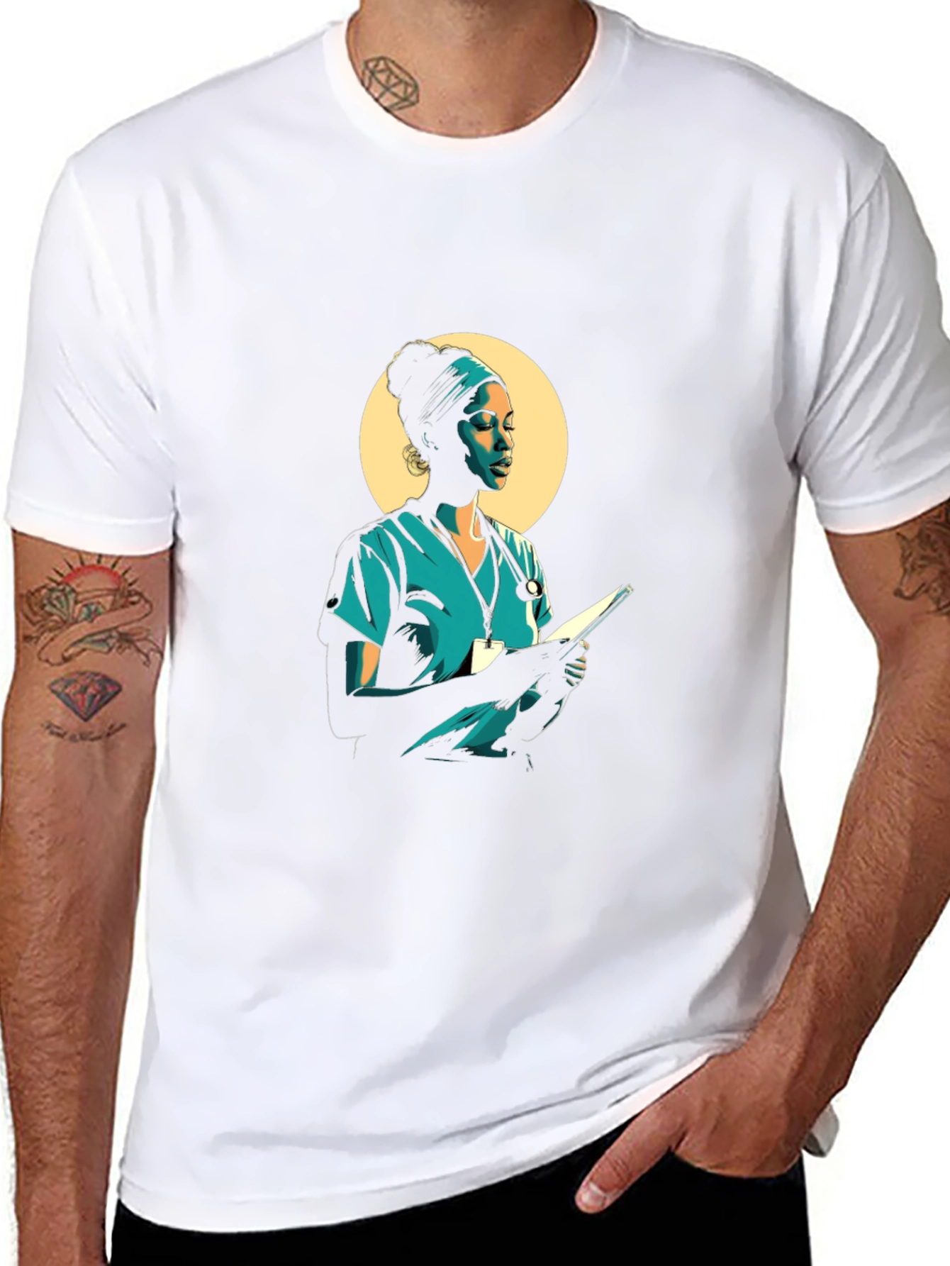 Nurse T-Shirt - Modern Graphic Tee