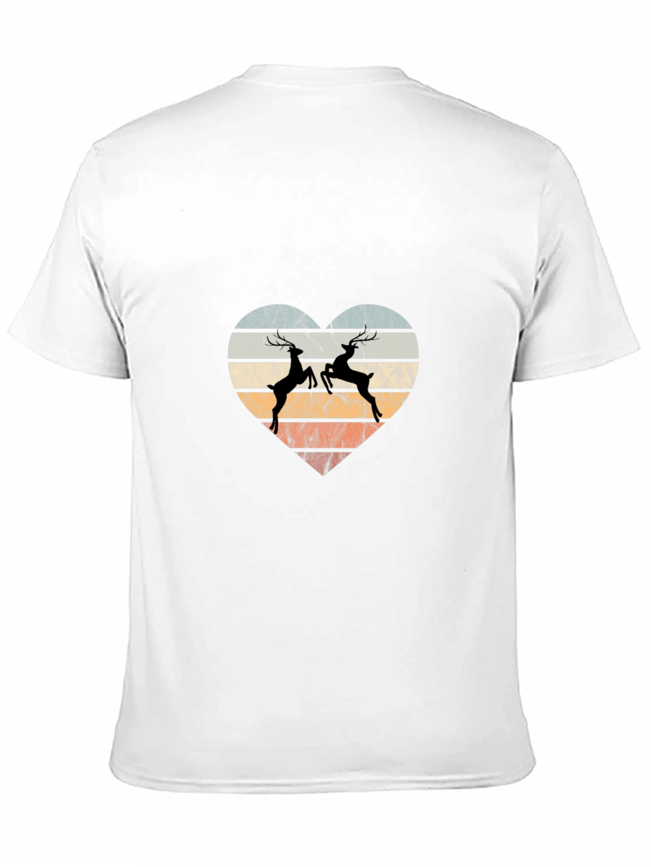 Deer Heart Graphic Tee - Retro Style