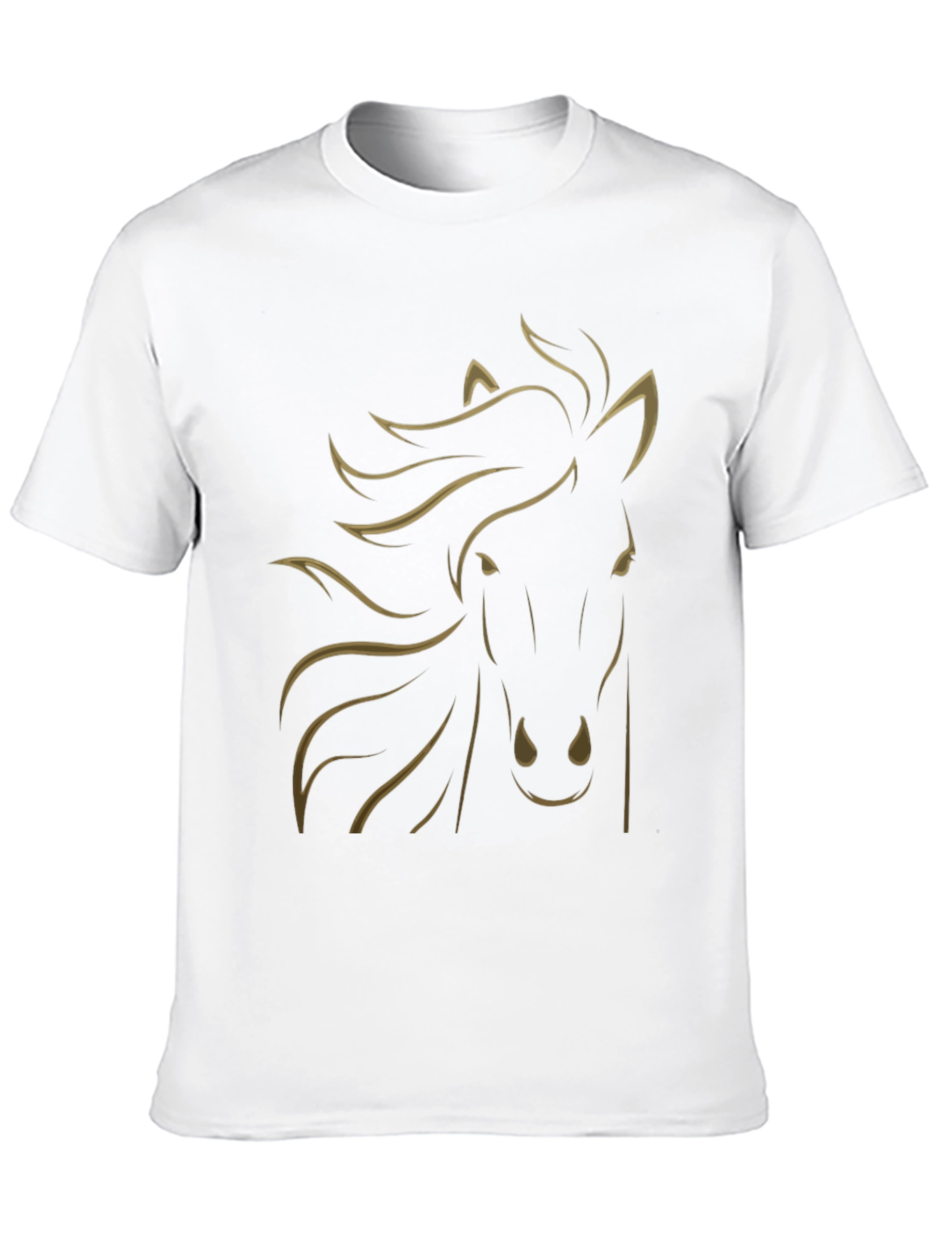 Black Horse Graphic Tee - Stylish Mens T-Shirt