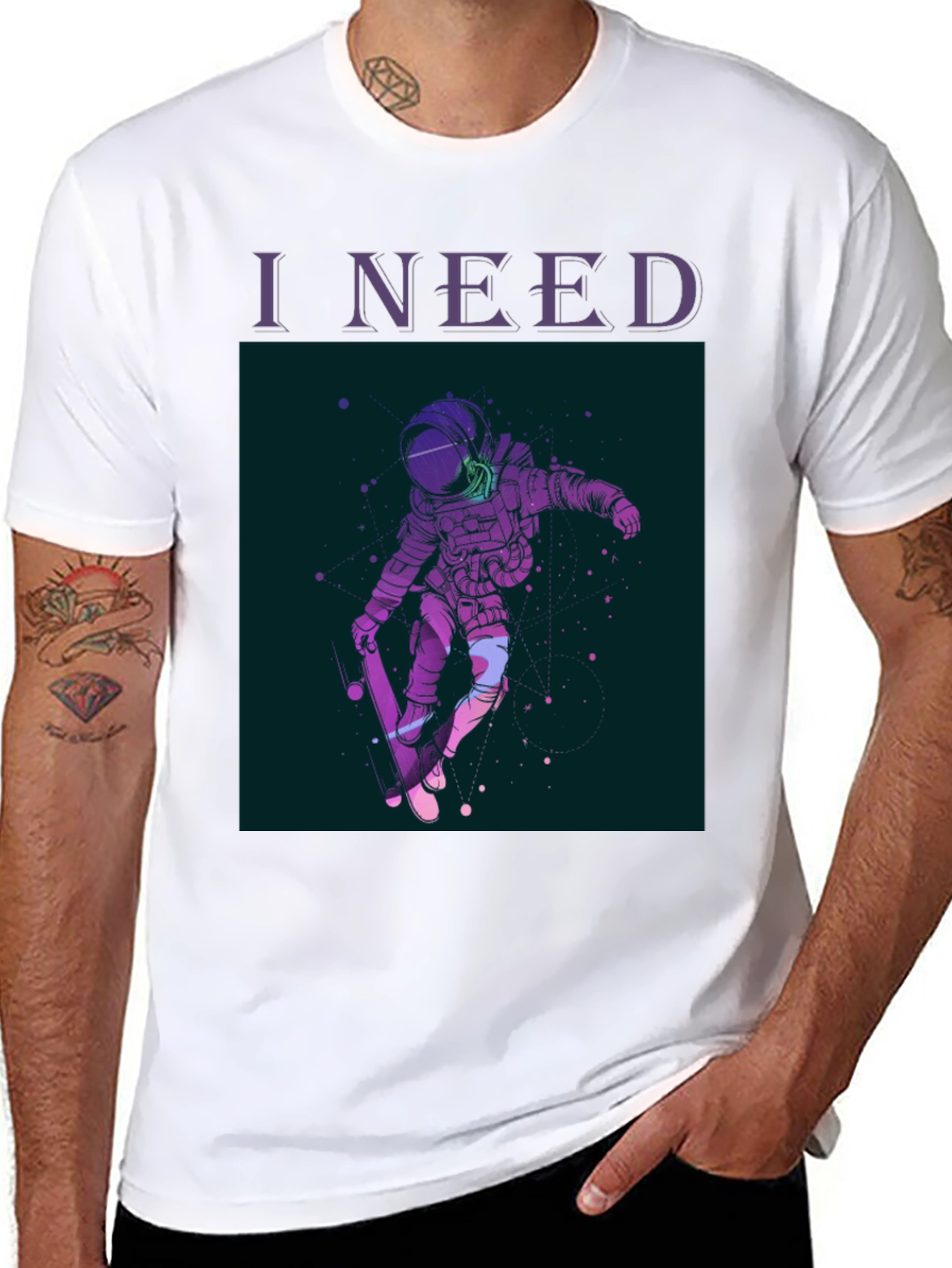 Astronaut Skateboarder T-Shirt