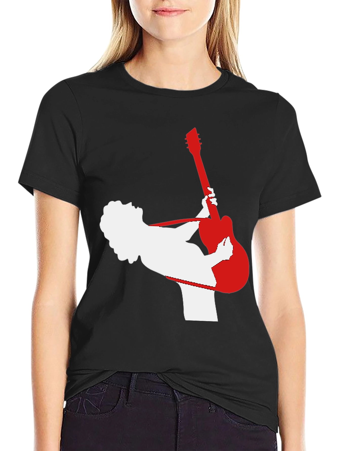 Rock Star Graphic Tee - Black Cotton Shirt