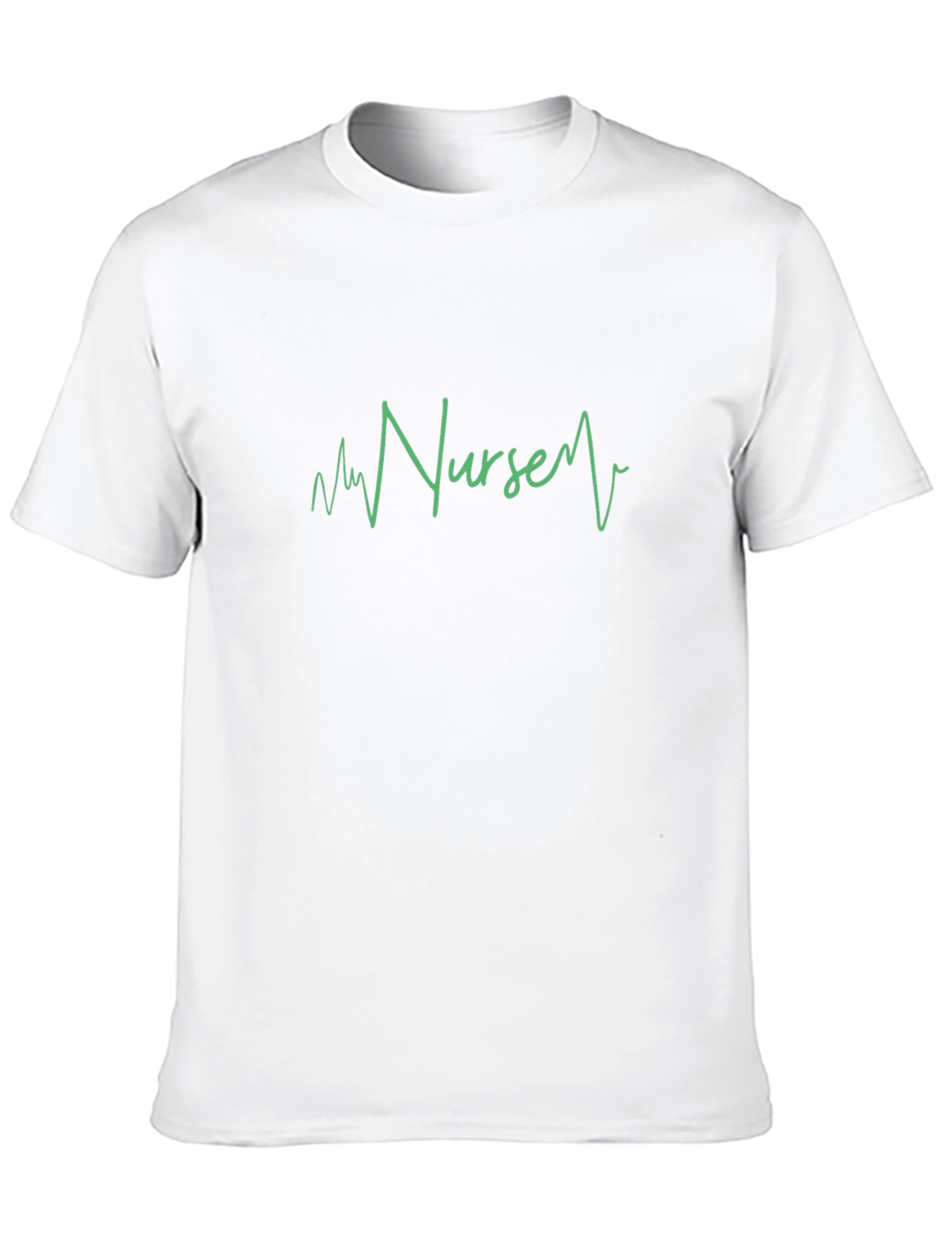 Nurse Heartbeat Graphic Black T-Shirt