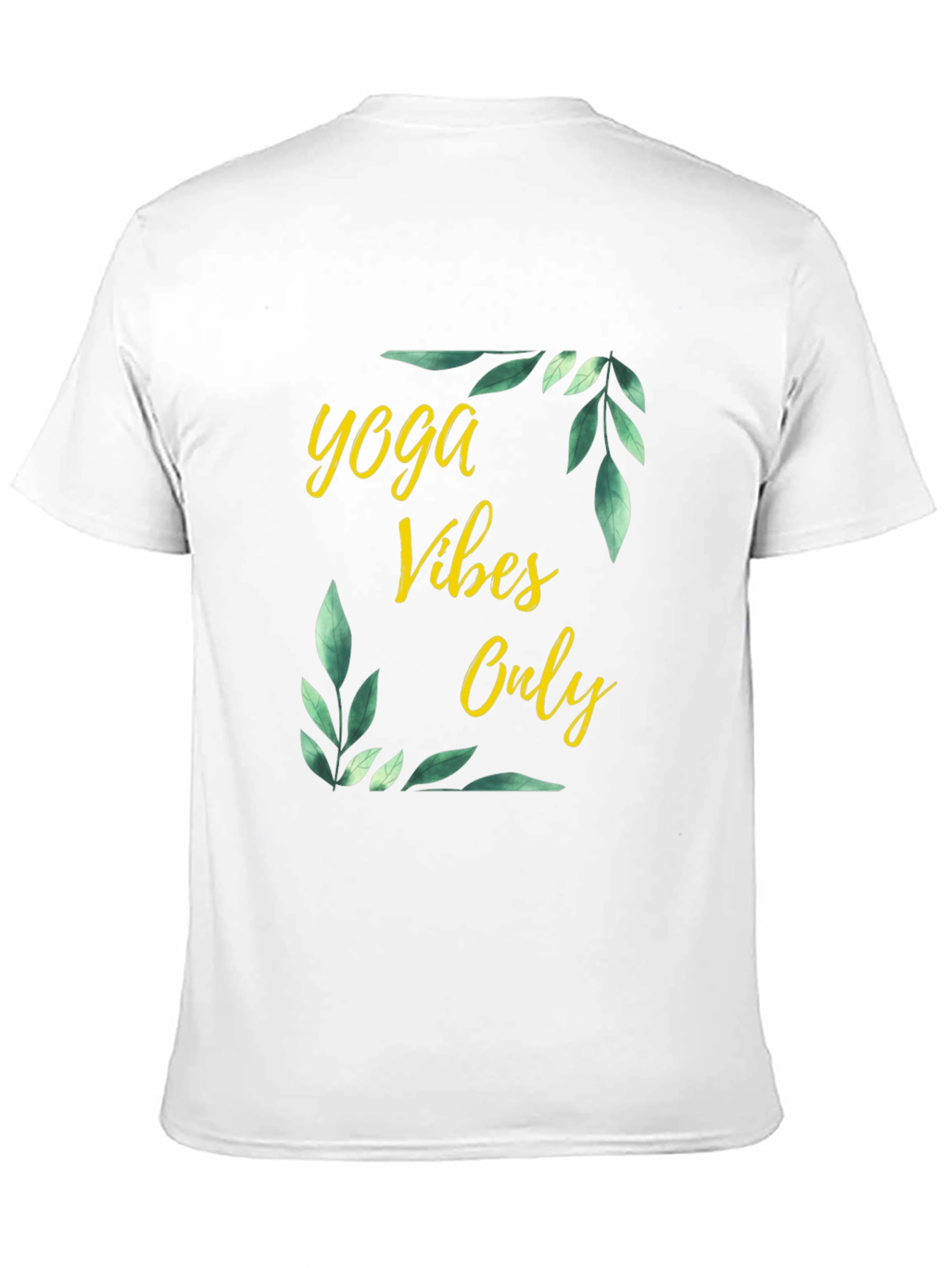 Yoga Vibes Only Graphic Tee - Black Cotton T-Shirt