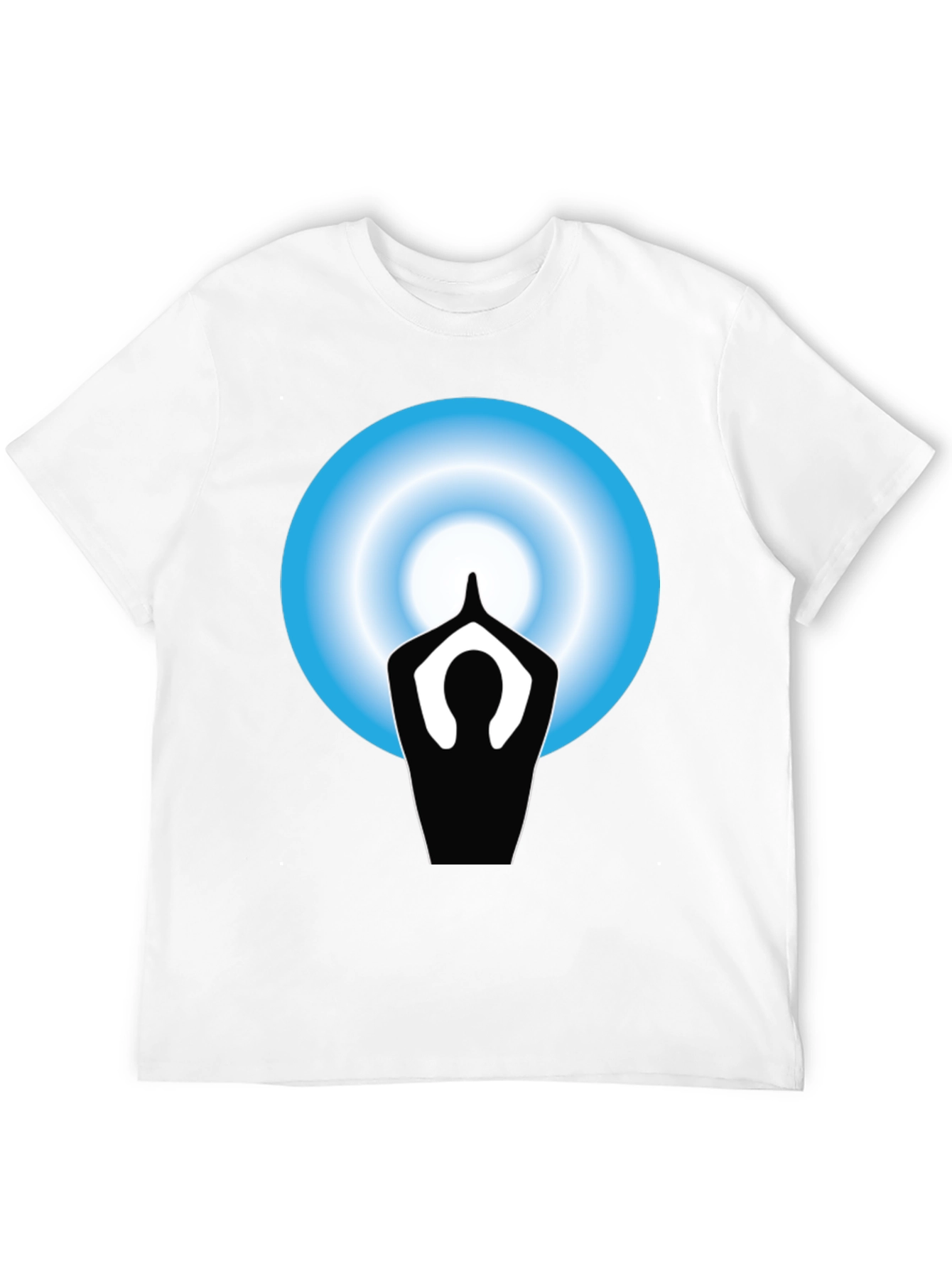 Yoga Meditation Graphic Black T-Shirt