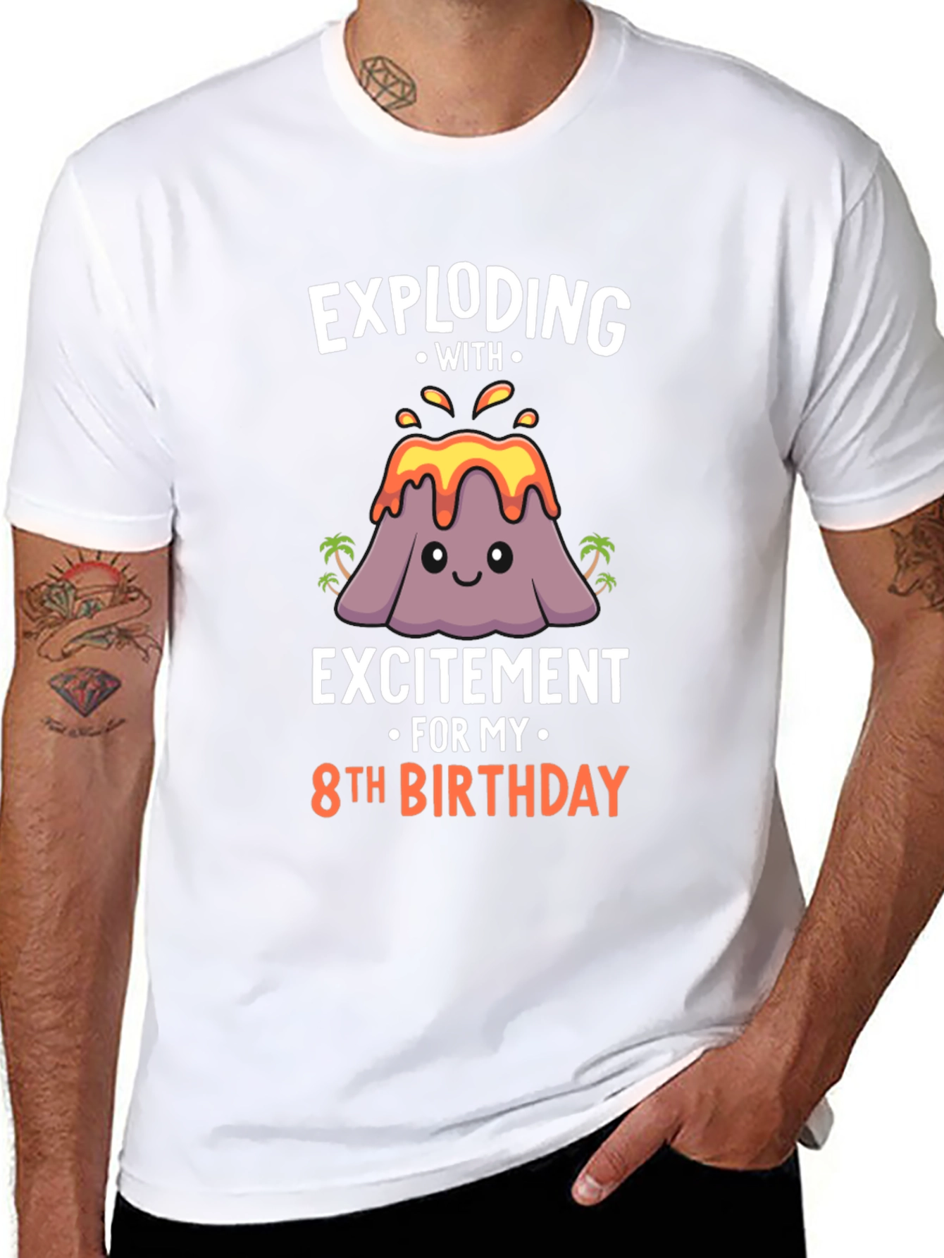 Exploding with Excitement 8th Birthday T-Shirt