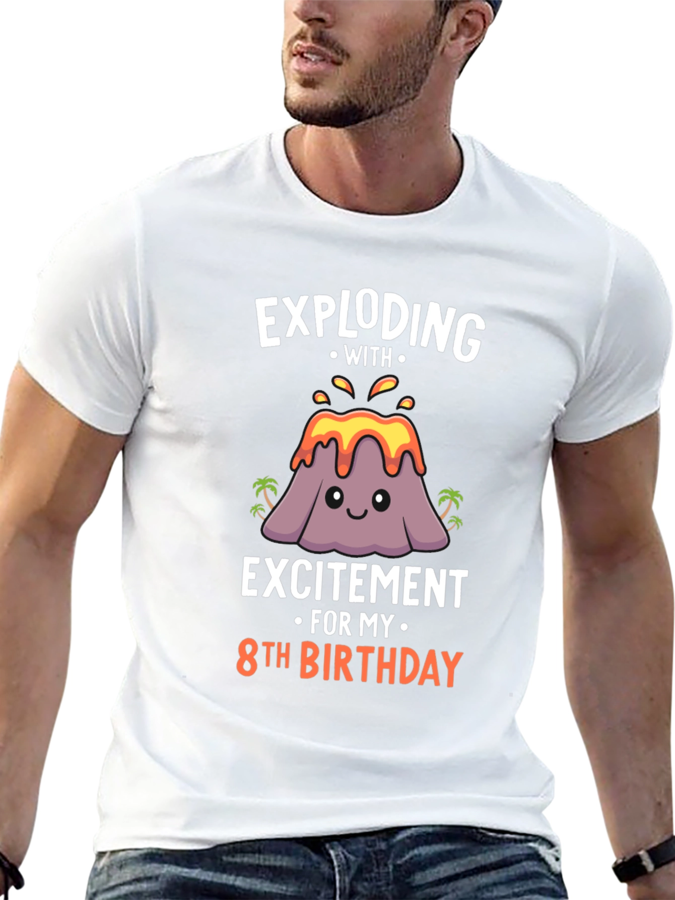 Exploding with Excitement 8th Birthday T-Shirt