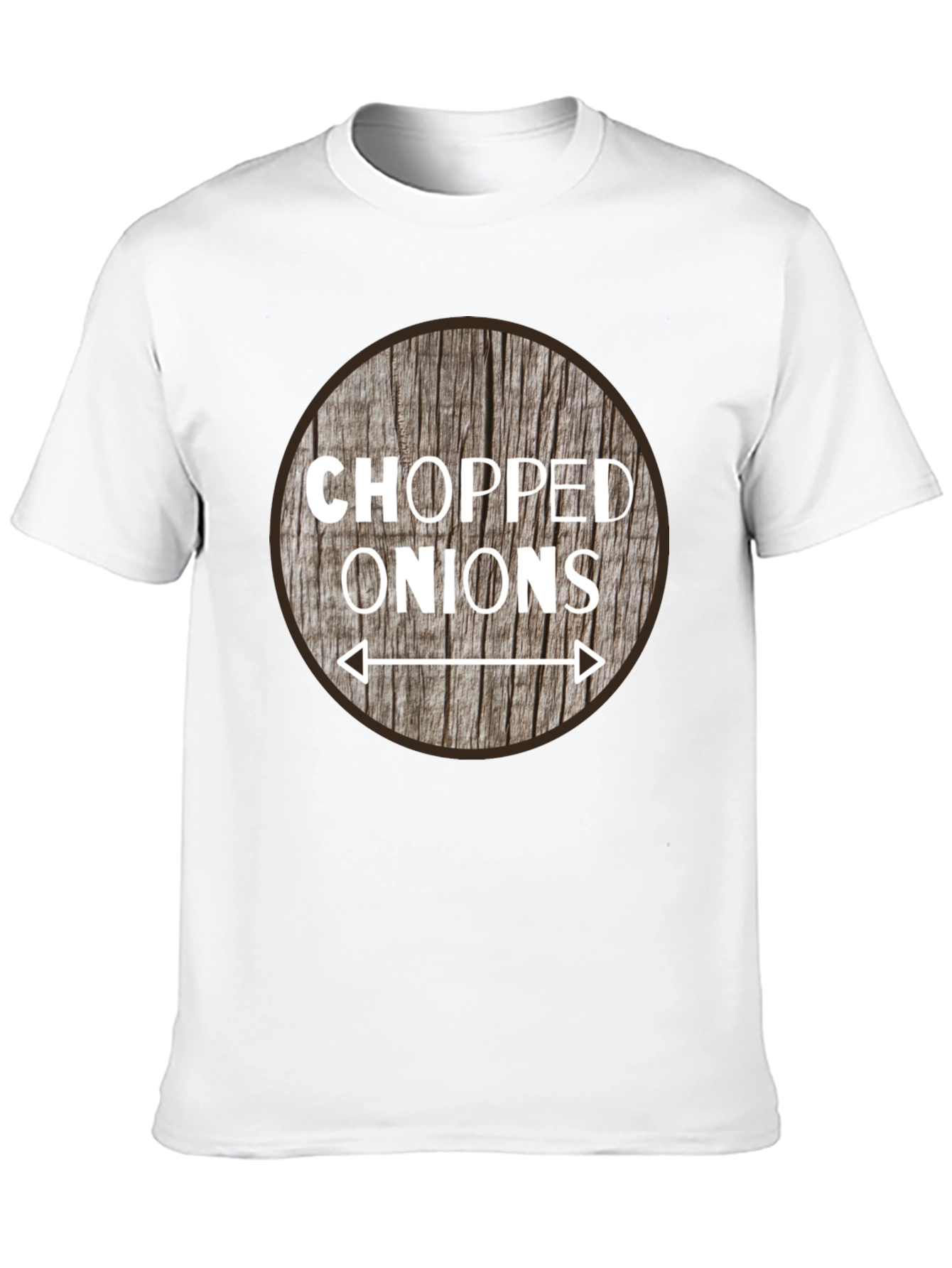 Chopped Onions Graphic Tee - Novelty Food Shirt