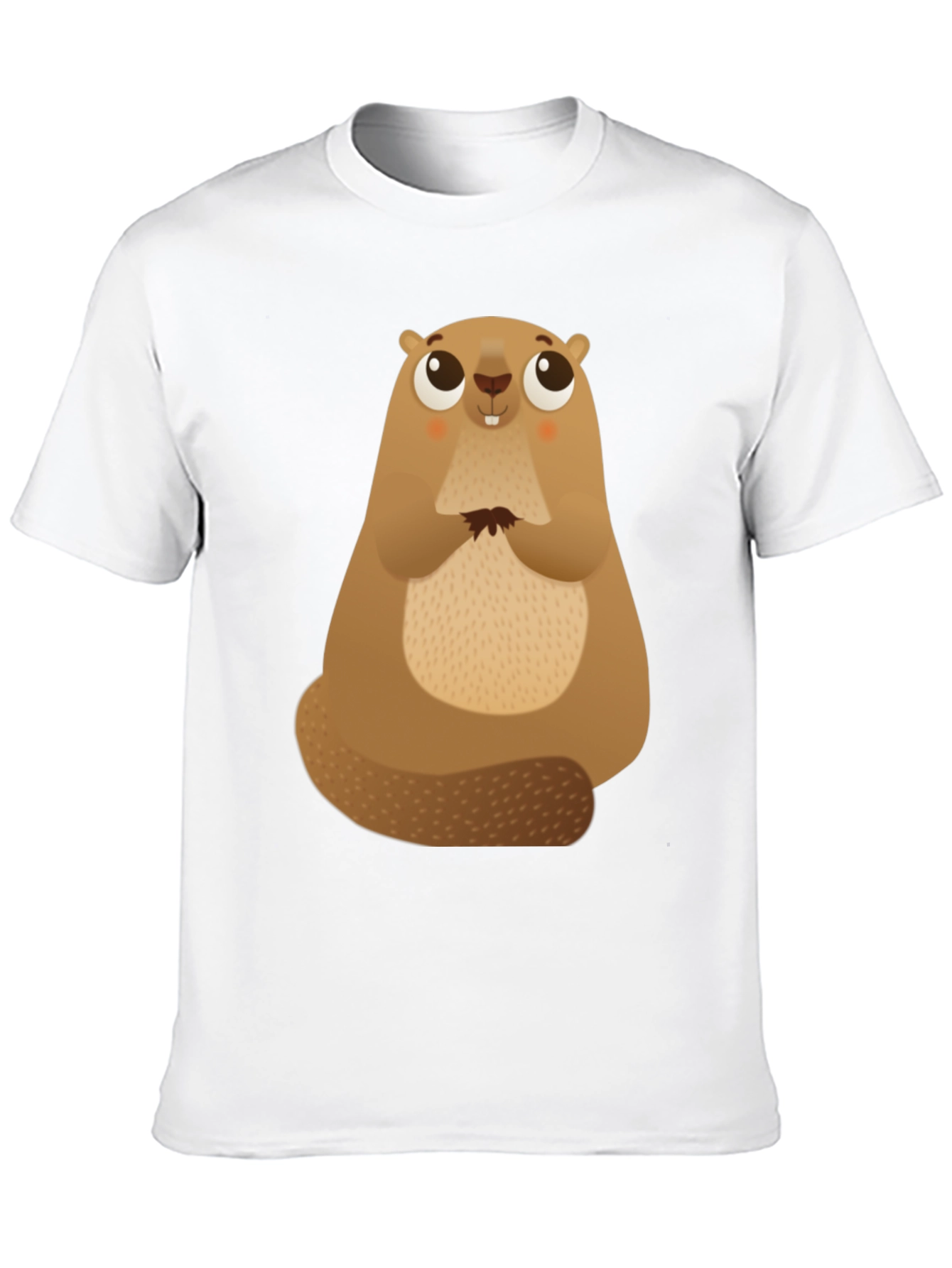 Cute Beaver Graphic Tee - Soft Cotton Comfort