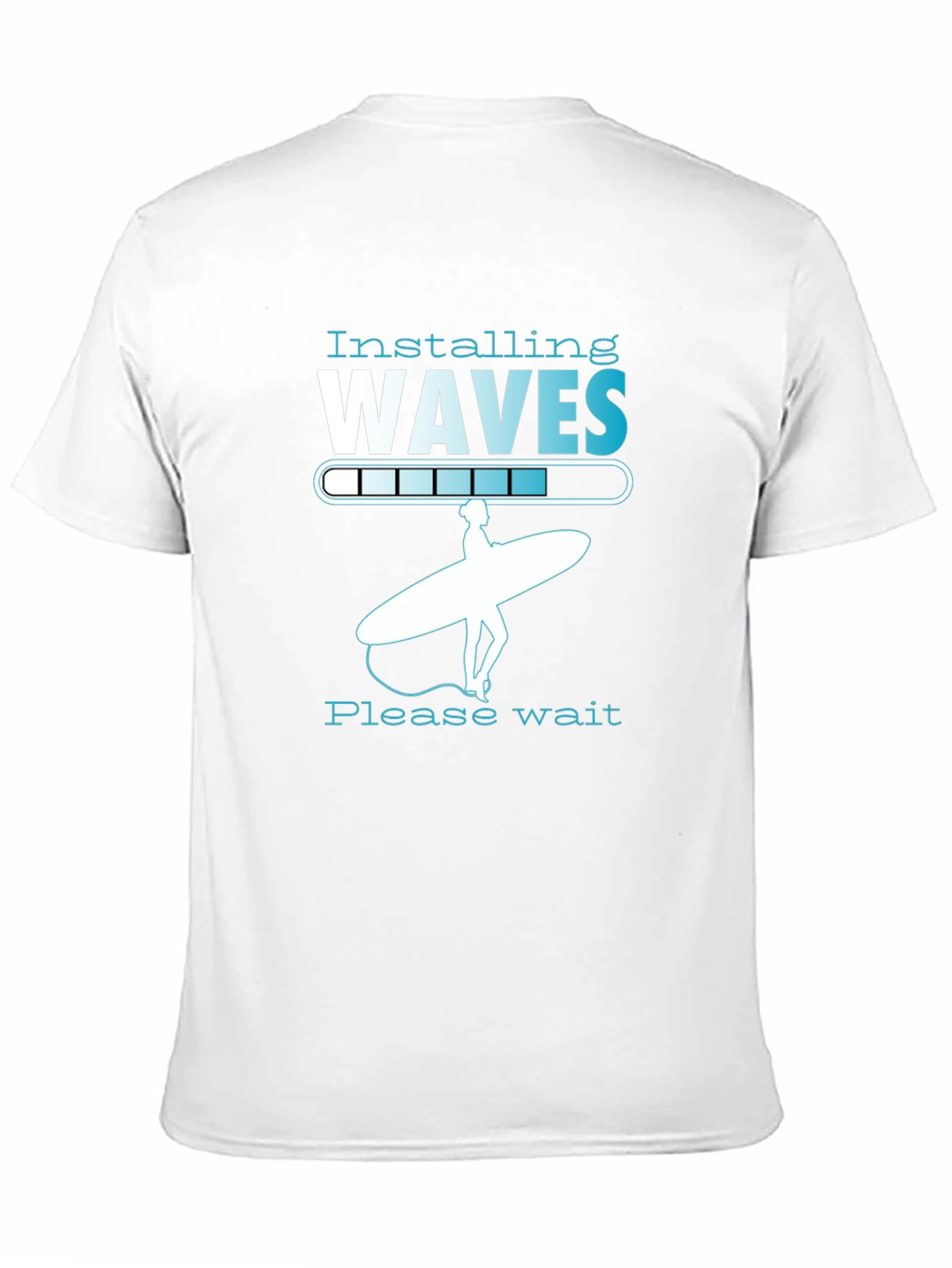 Installing Waves Graphic T-Shirt - Surfer Design
