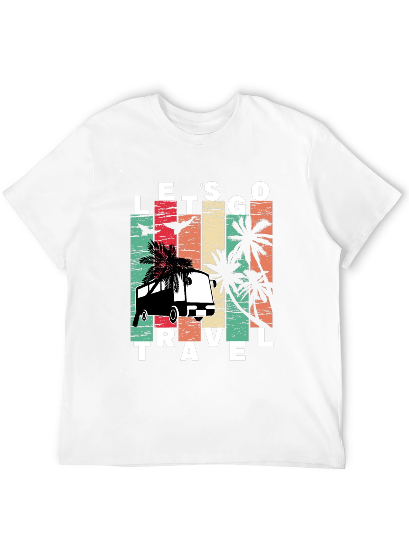 Lets Go Travel T-Shirt: Retro Vacation Vibes