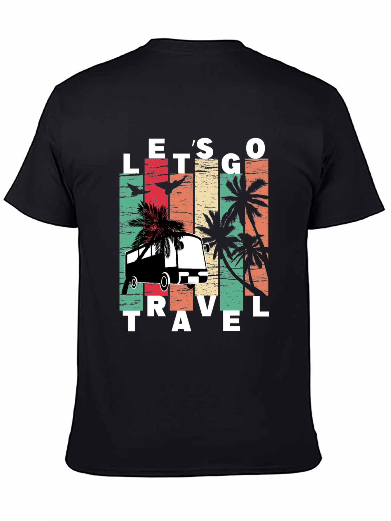 Lets Go Travel T-Shirt: Retro Vacation Vibes