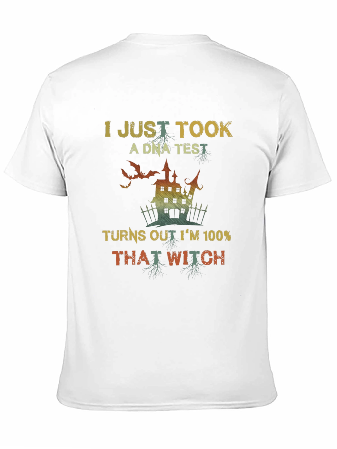Funny Halloween Witch DNA Test T-Shirt