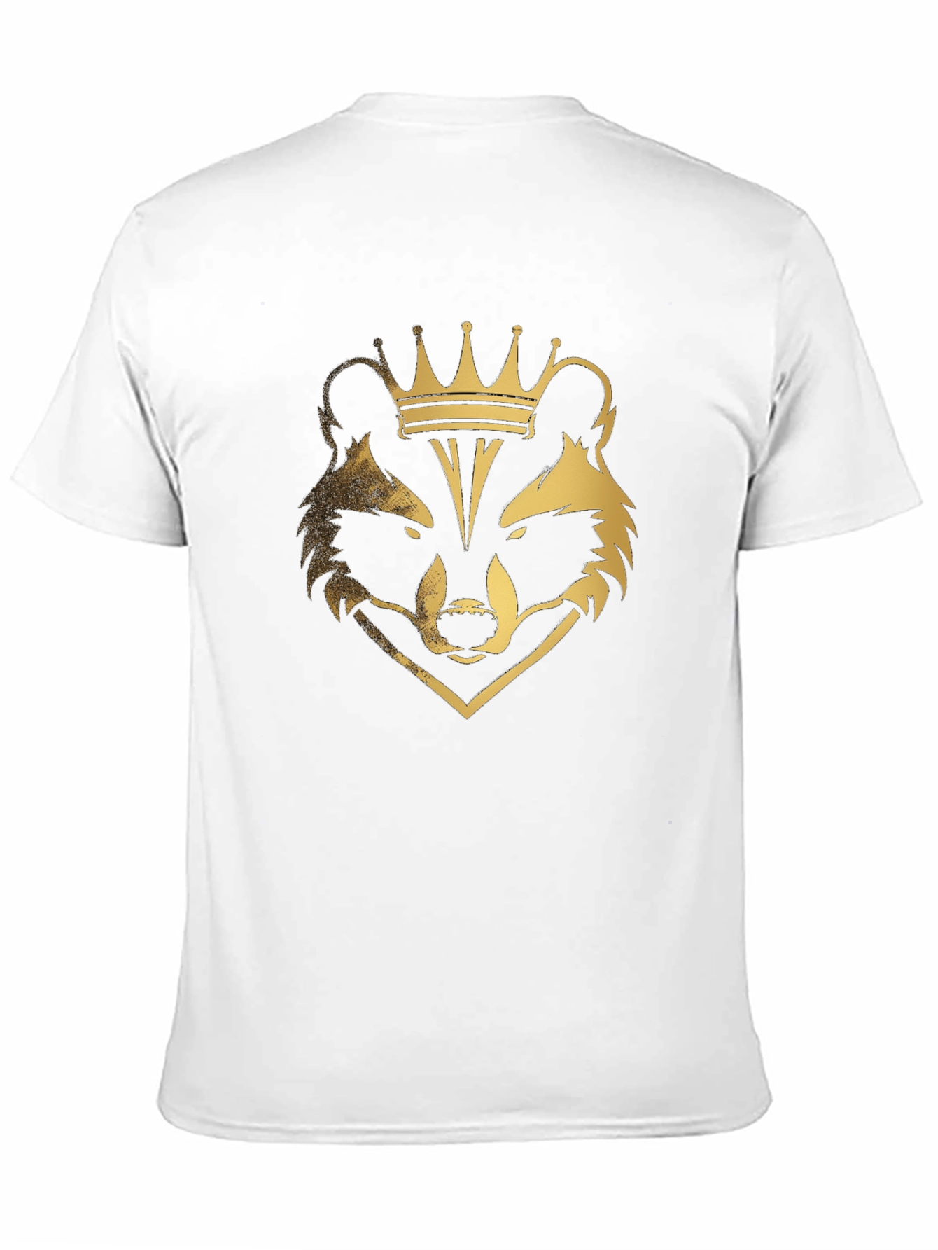Raccoon King Graphic Tee - Black Cotton Blend T-Shirt