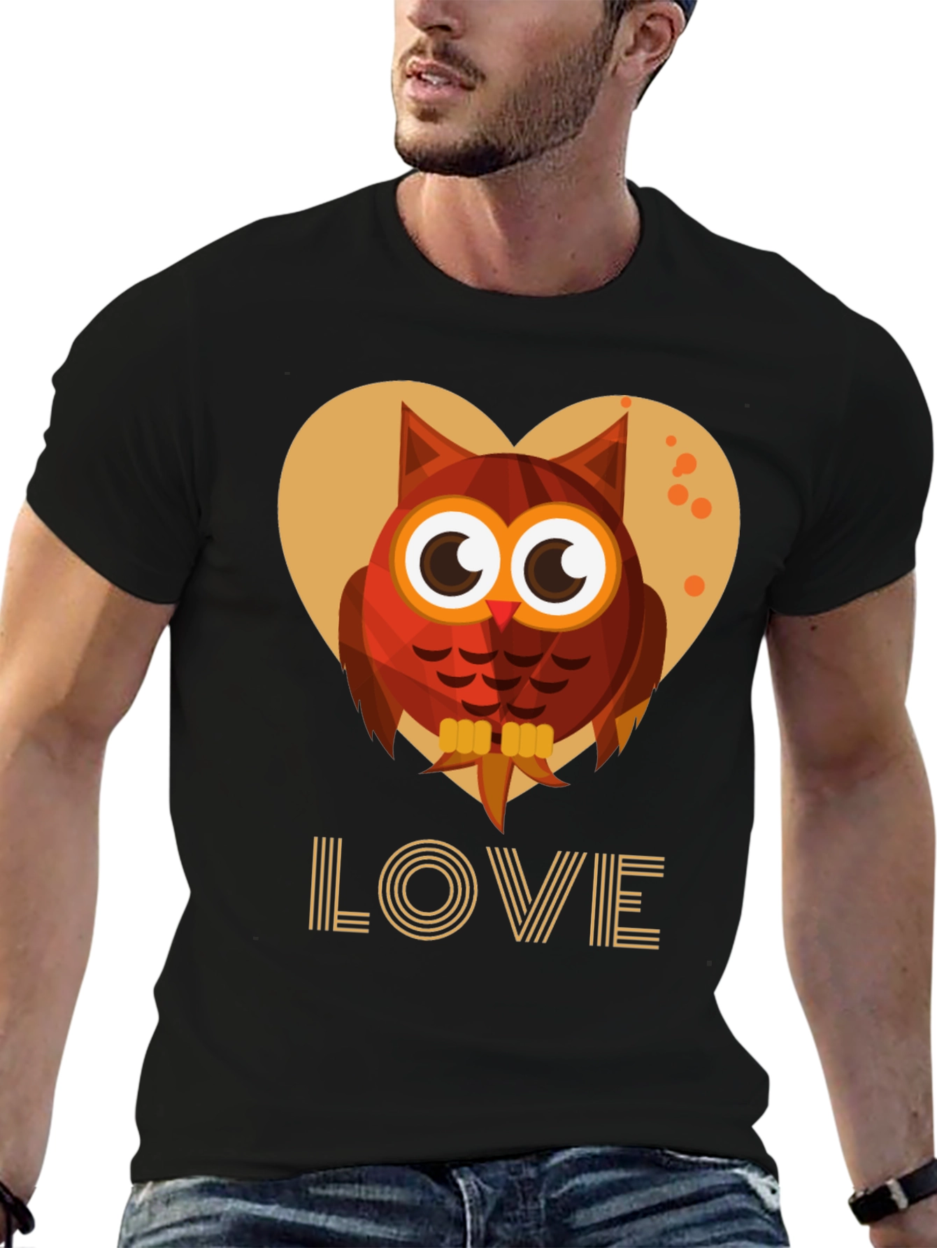 Owl Love Graphic Tee - Cute Bird Design