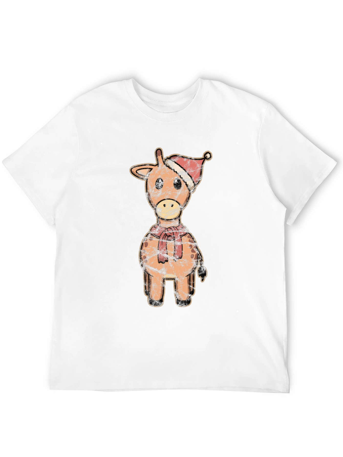 Christmas Giraffe T-Shirt - Festive Holiday Tee