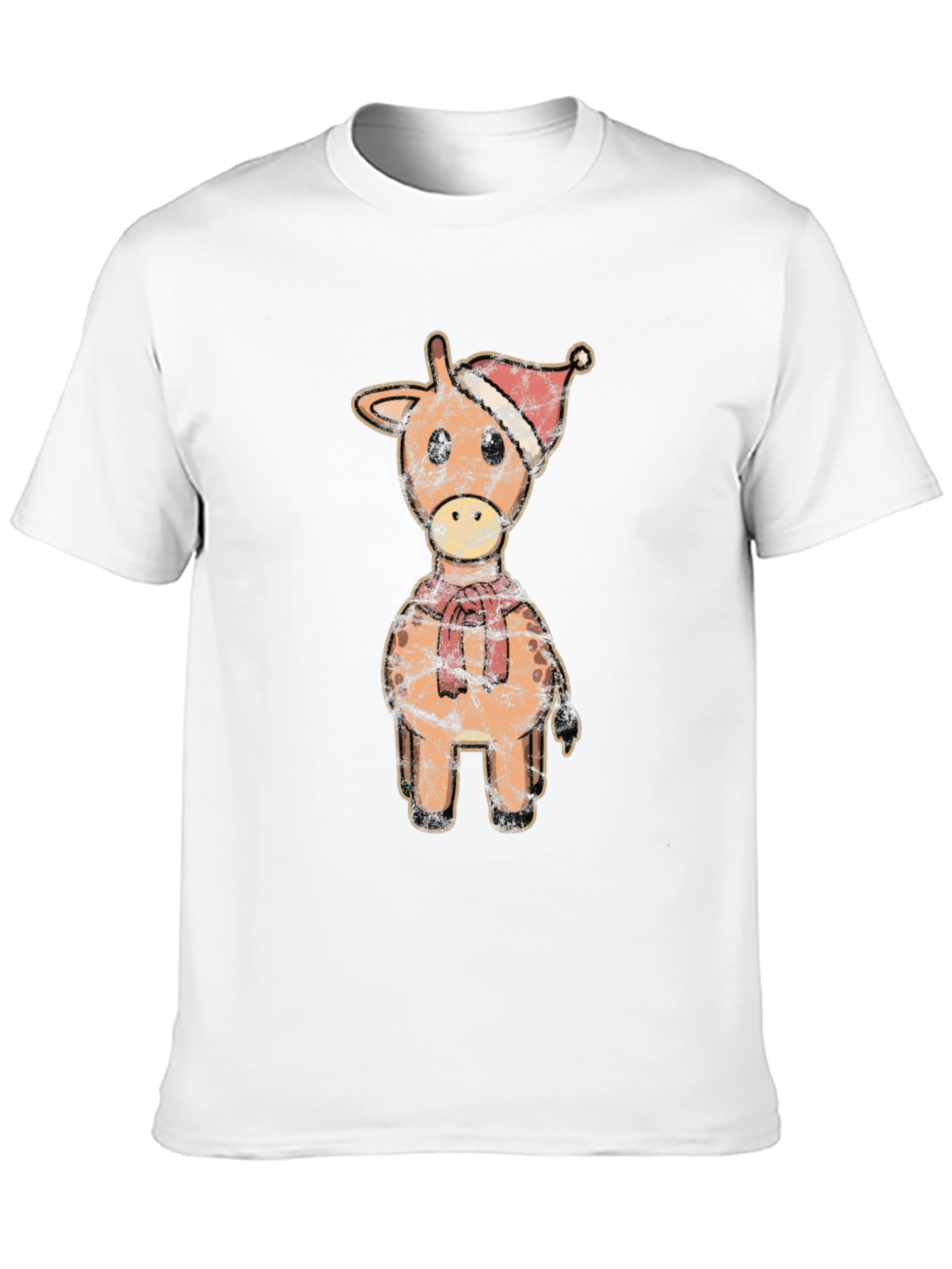 Christmas Giraffe T-Shirt - Festive Holiday Tee