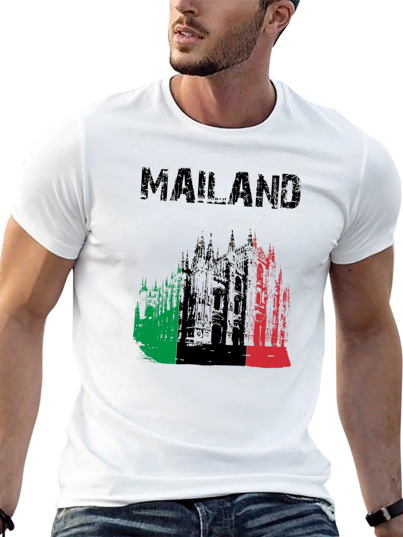 Mailan Black Graphic T-Shirt