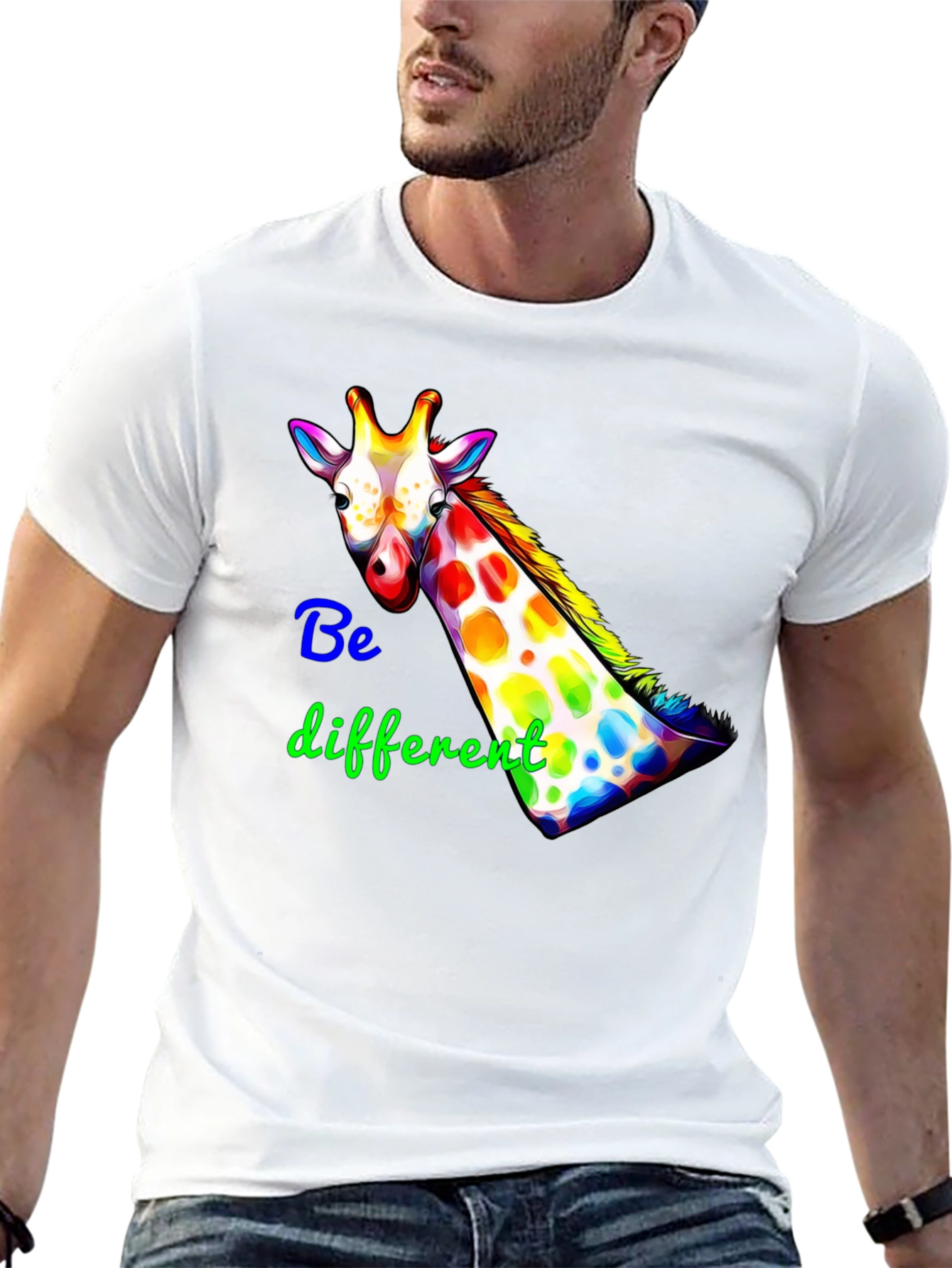 Be Different Giraffe Graphic Tee