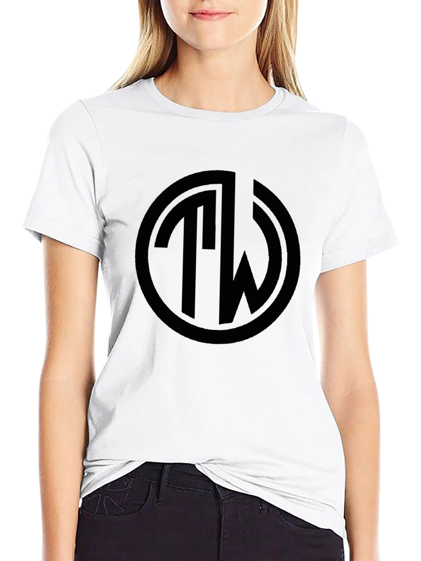 Black TW Logo T-Shirt - Stylish Casual Wear