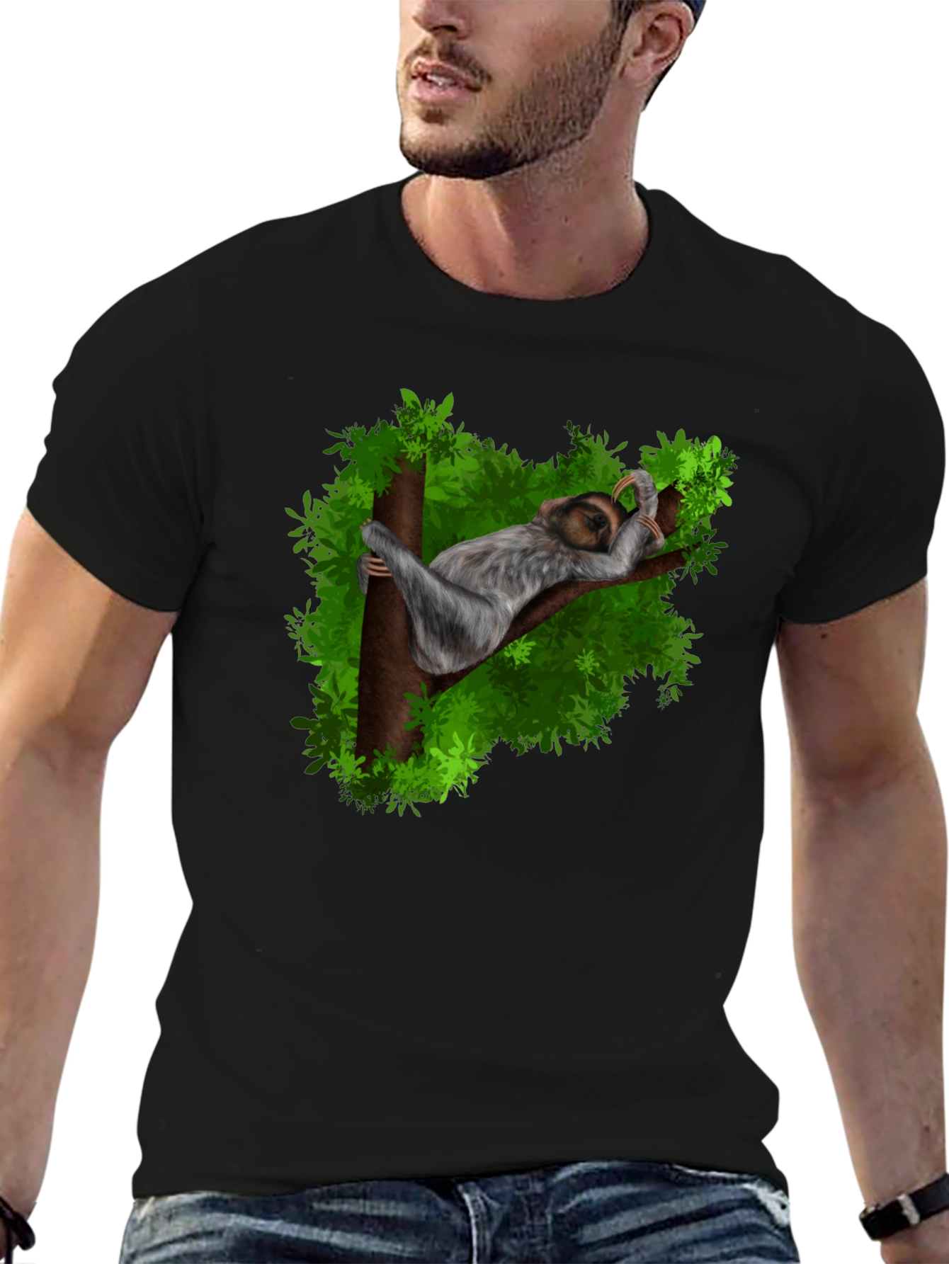 Sloth Nap Graphic Tee - Relaxed Casual Style