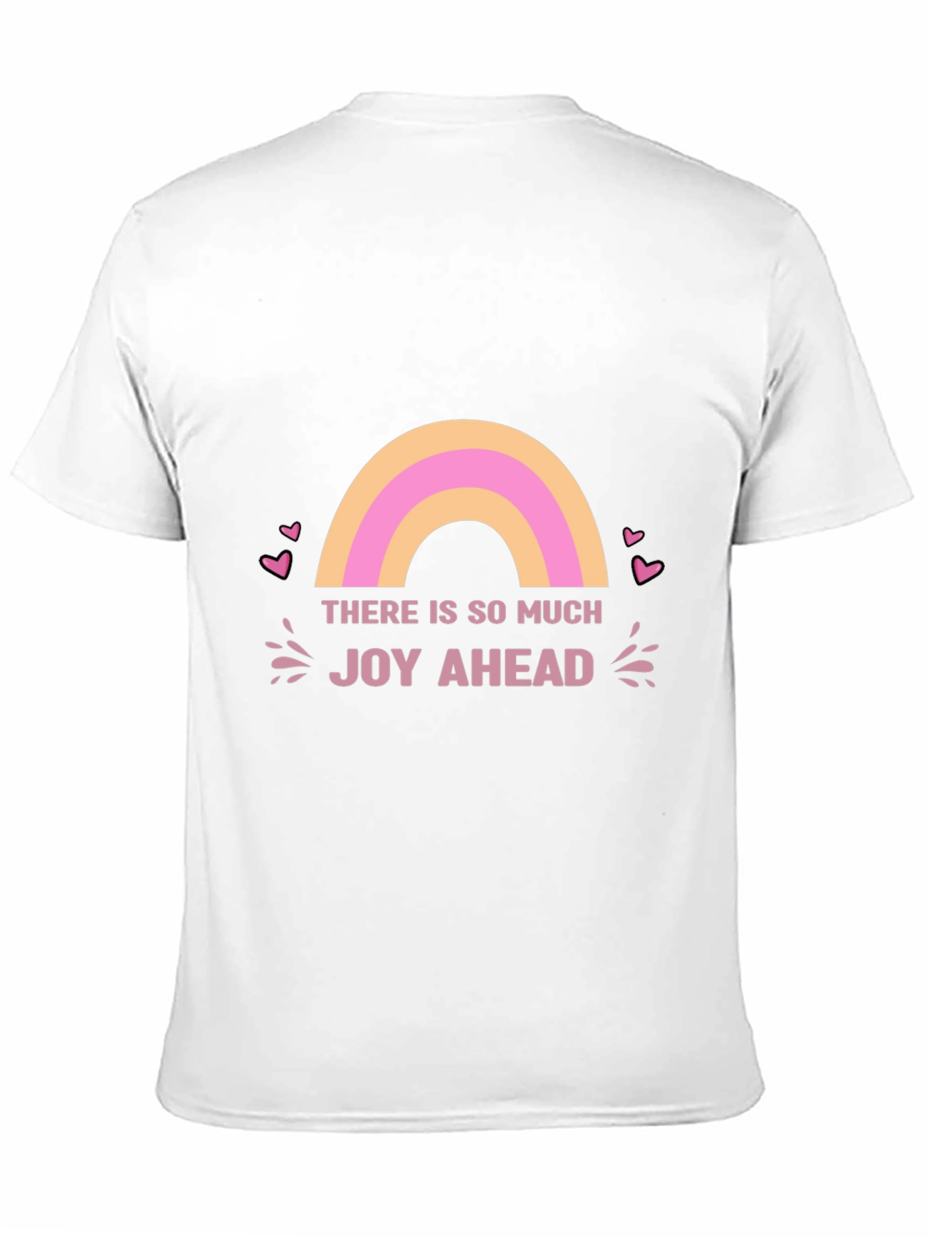 Joy Ahead Graphic Tee - Positive Vibes Black T-Shirt