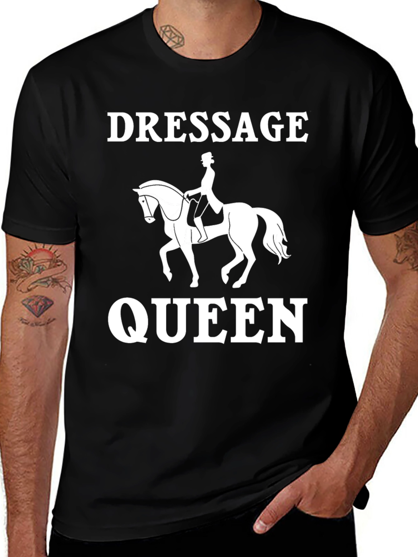 Dressage Queen Graphic T-Shirt - Equestrian Style