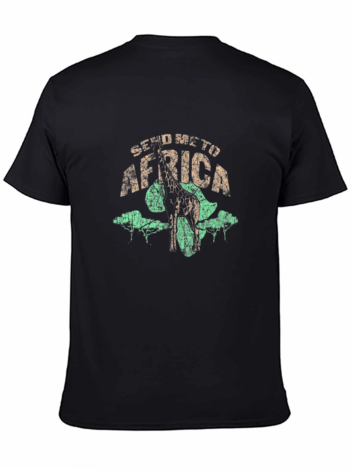 Send Me To Africa Giraffe Graphic T-Shirt