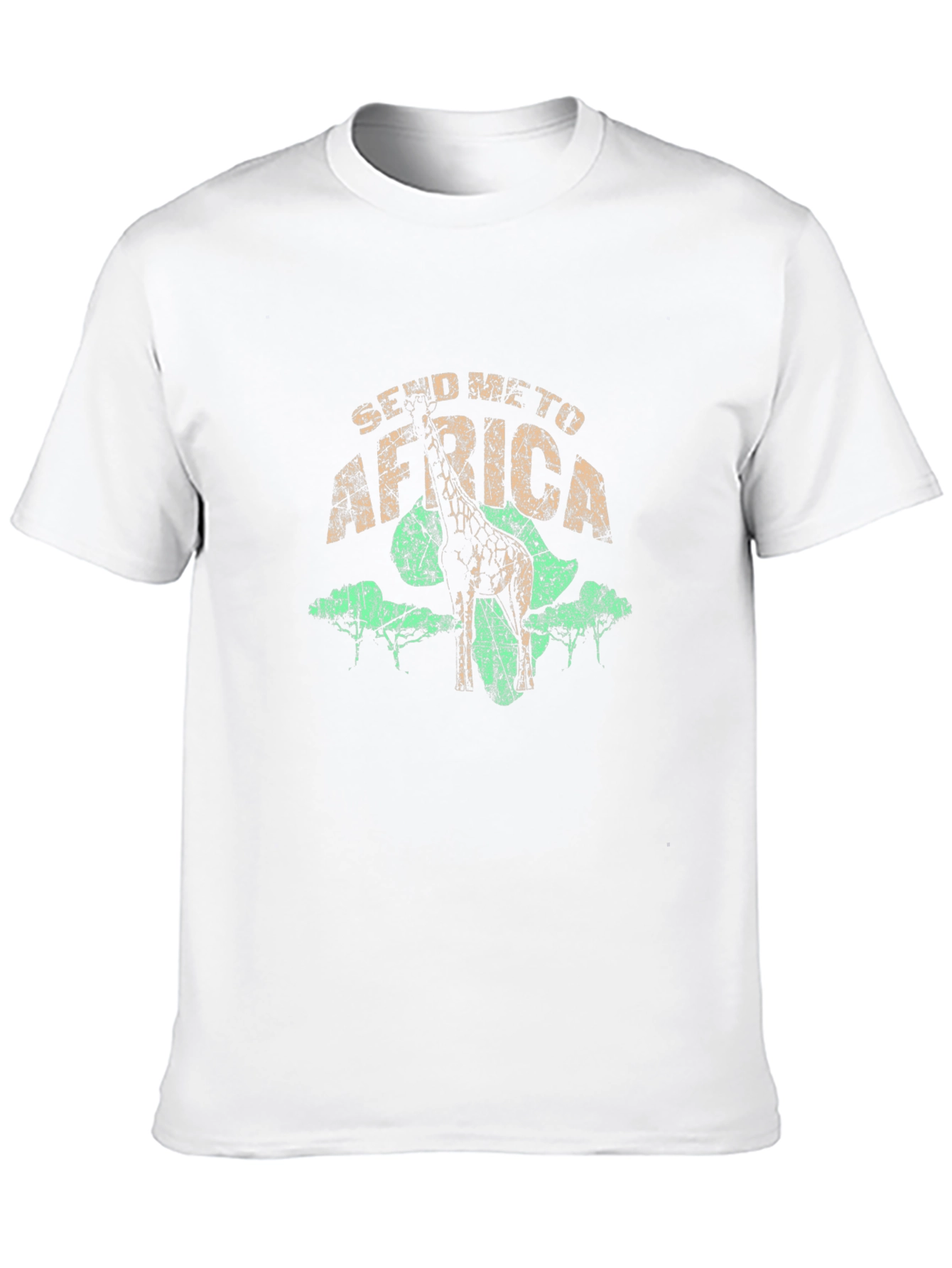 Send Me To Africa Giraffe Graphic T-Shirt