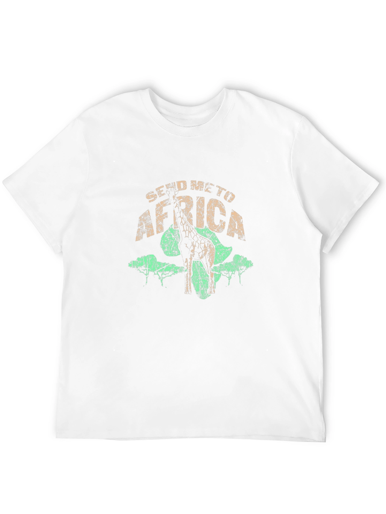 Send Me To Africa Giraffe Graphic T-Shirt