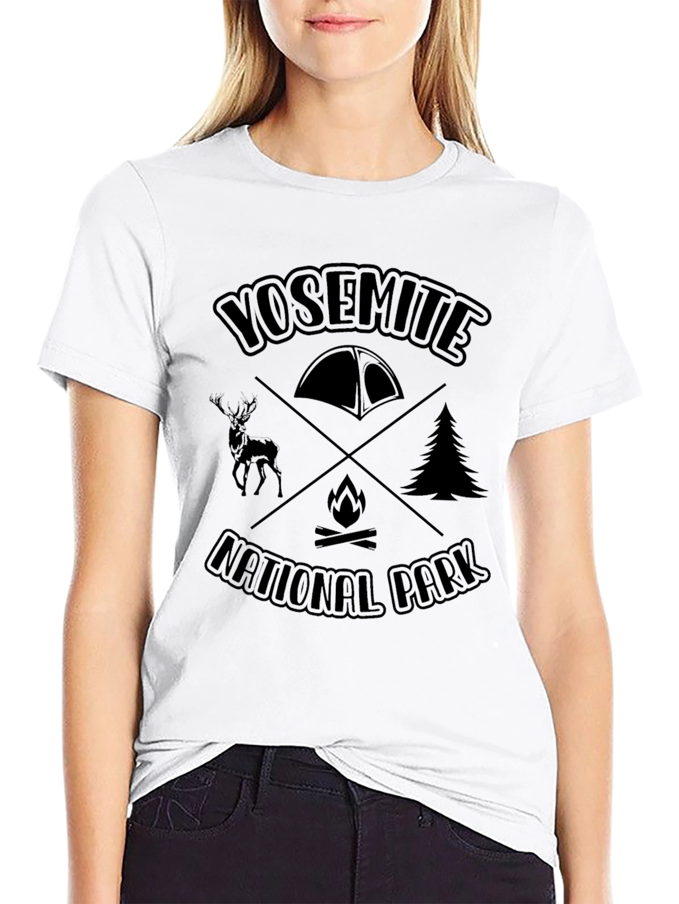 Yosemite National Park Camping T-Shirt