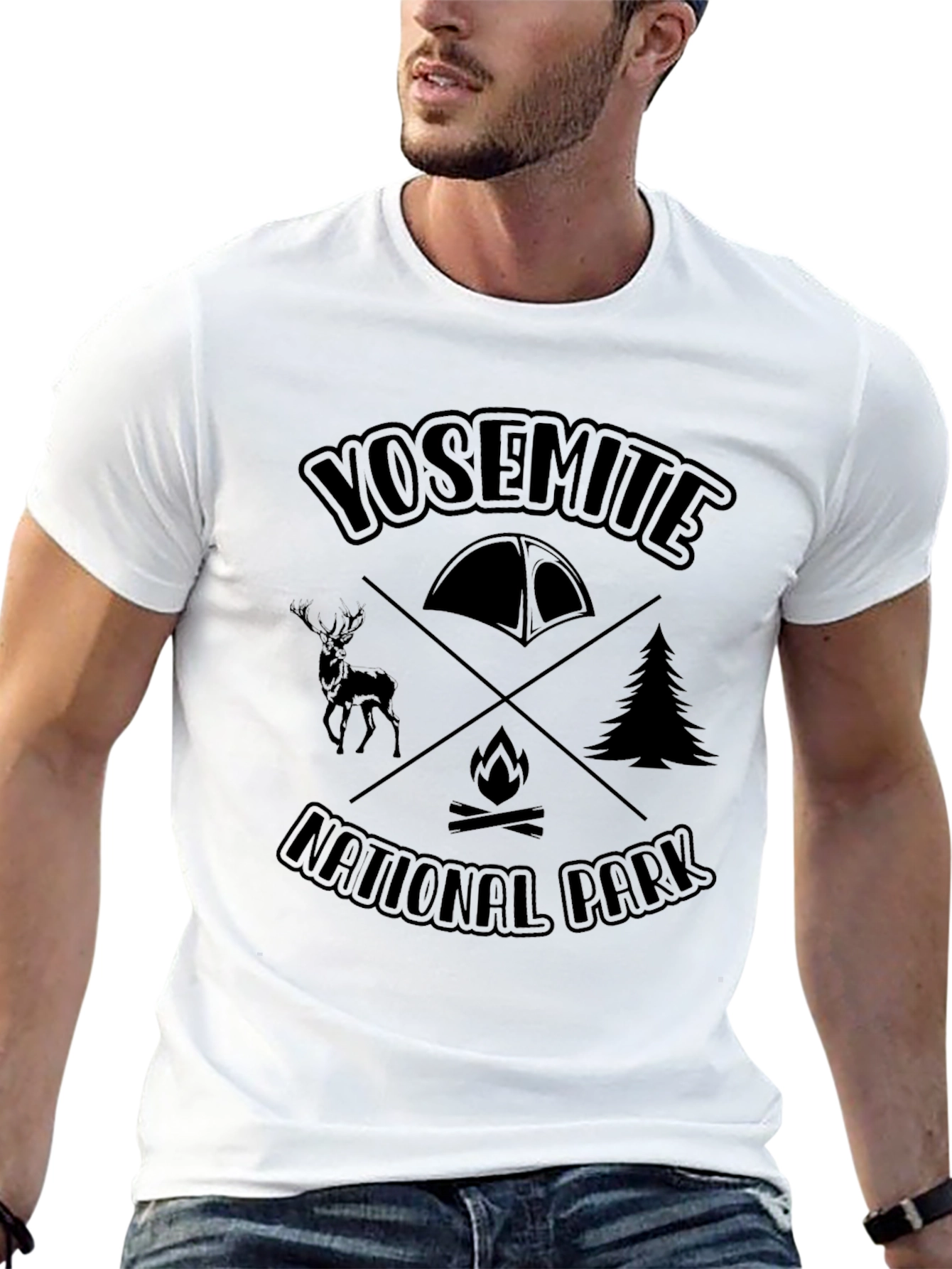 Yosemite National Park Camping T-Shirt