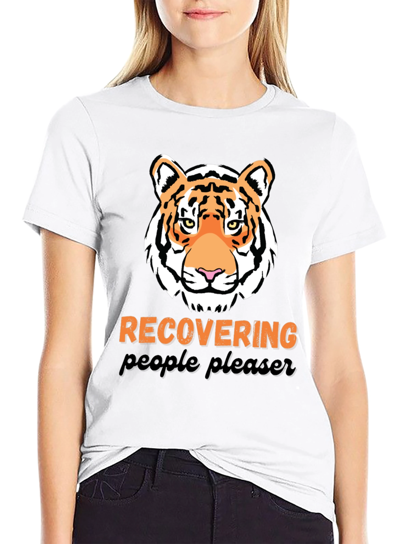 Recovering People Pleaser Tiger Graphic Tee