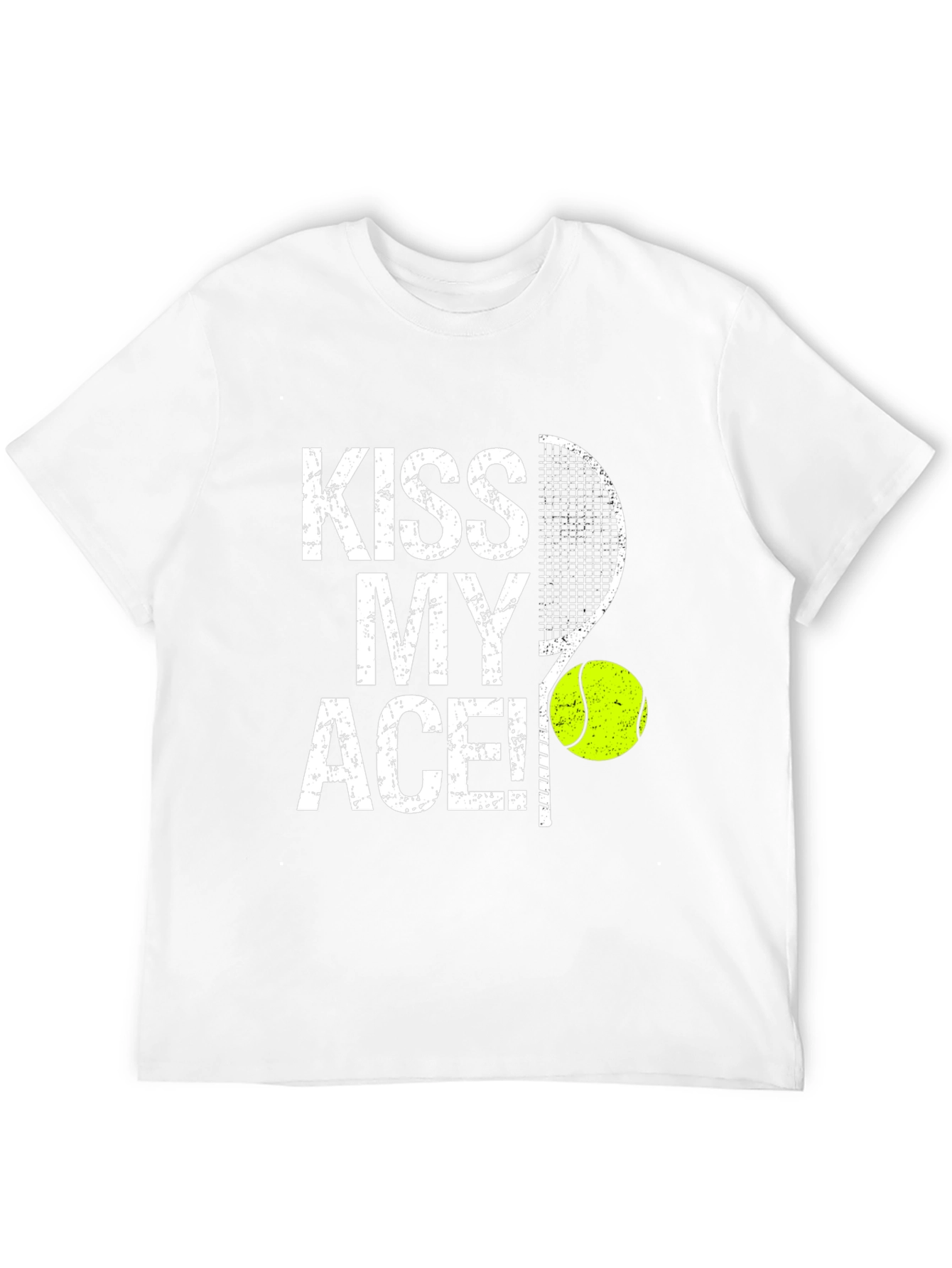 Kiss My Ace Tennis T-Shirt - Black Crew Neck