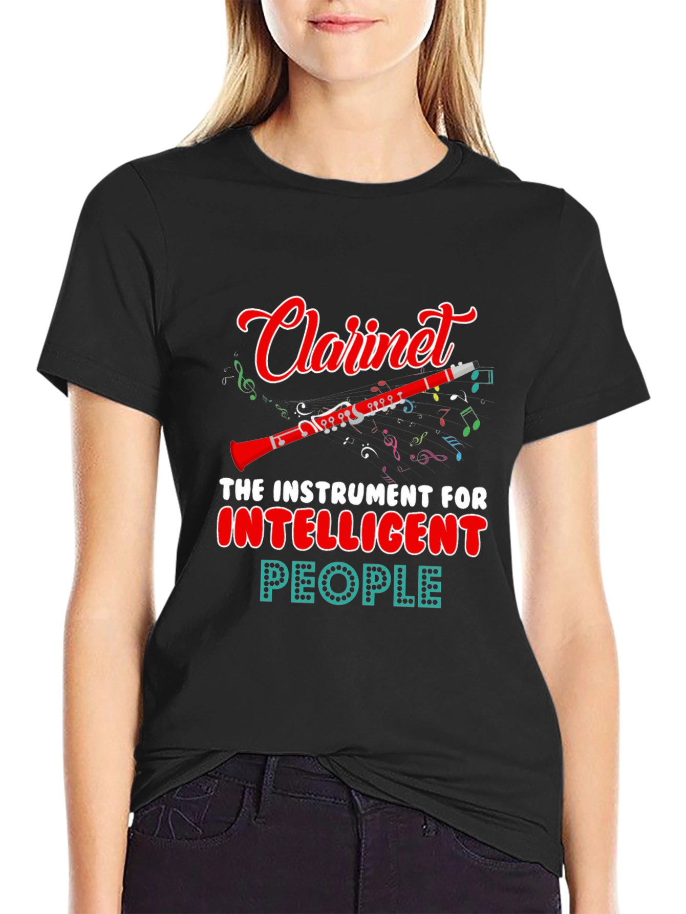 Clarinet Instrument Intelligent People T-Shirt