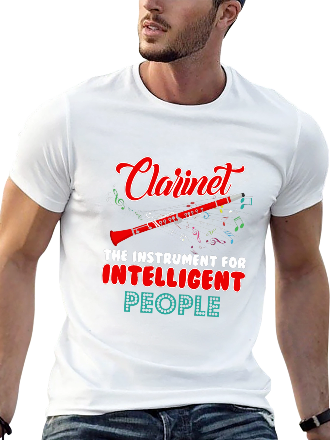 Clarinet Instrument Intelligent People T-Shirt