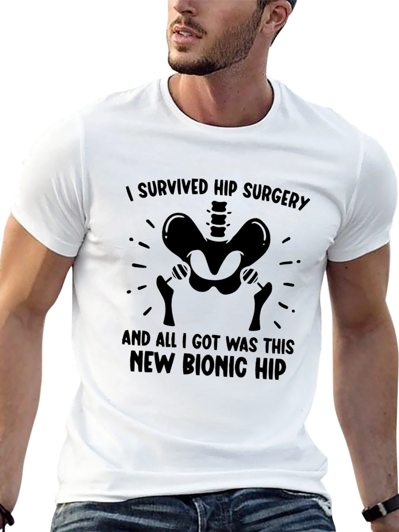 Hip Surgery Survivor Bionic Hip T-Shirt