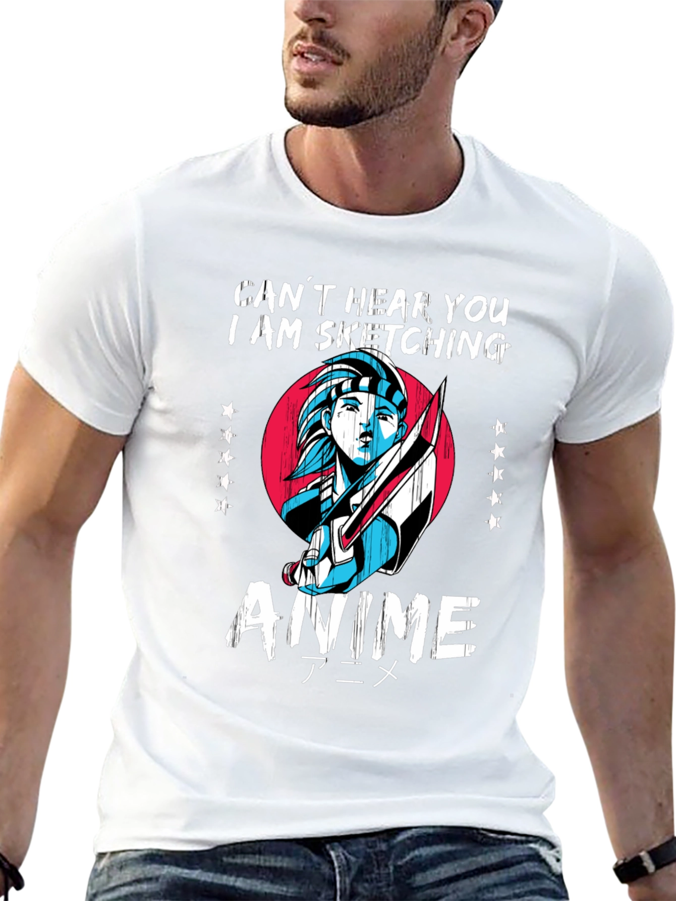 Anime Sketching T-Shirt - Artistic Fashion