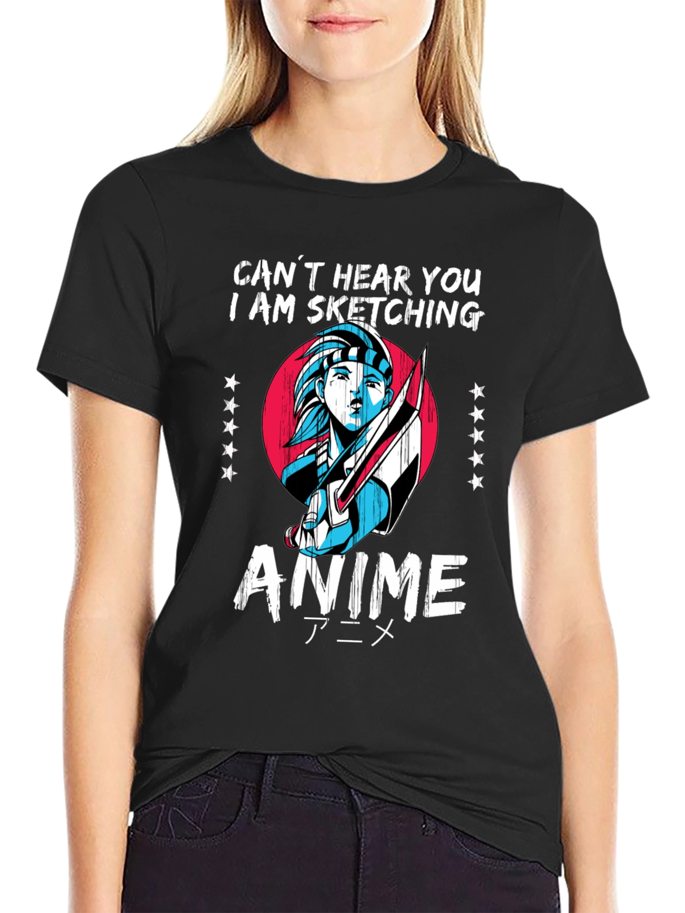 Anime Sketching T-Shirt - Artistic Fashion