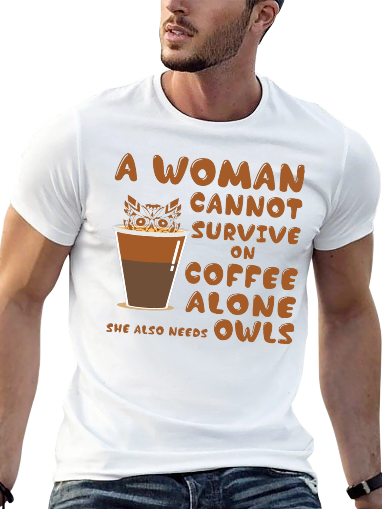 Coffee & Owls Womens T-Shirt