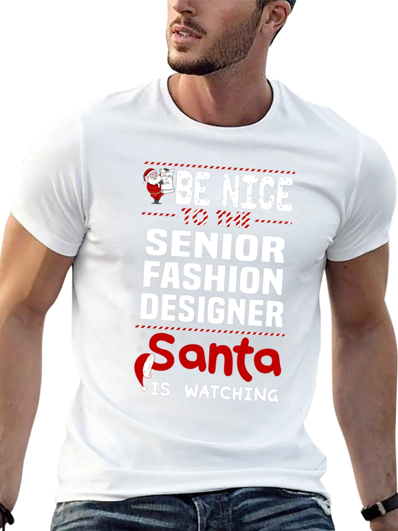 Senior Fashion Designer Santa Christmas T-Shirt