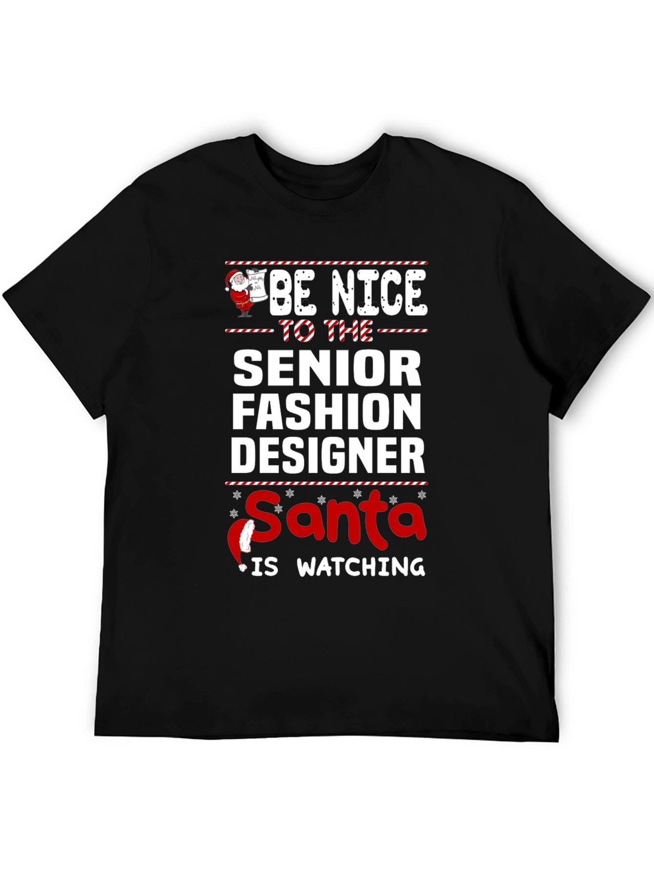 Senior Fashion Designer Santa Christmas T-Shirt