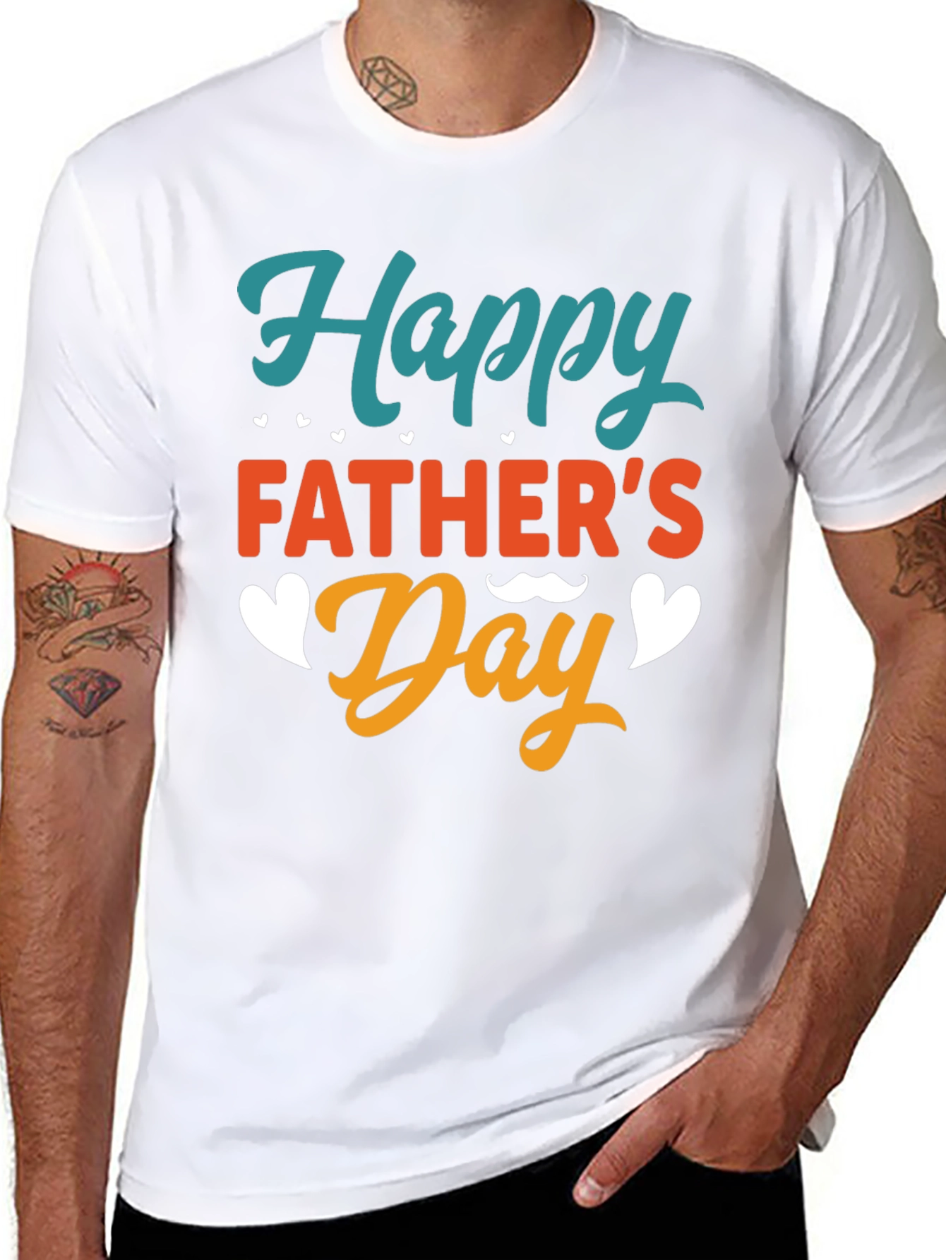 Happy Fathers Day Black T-Shirt