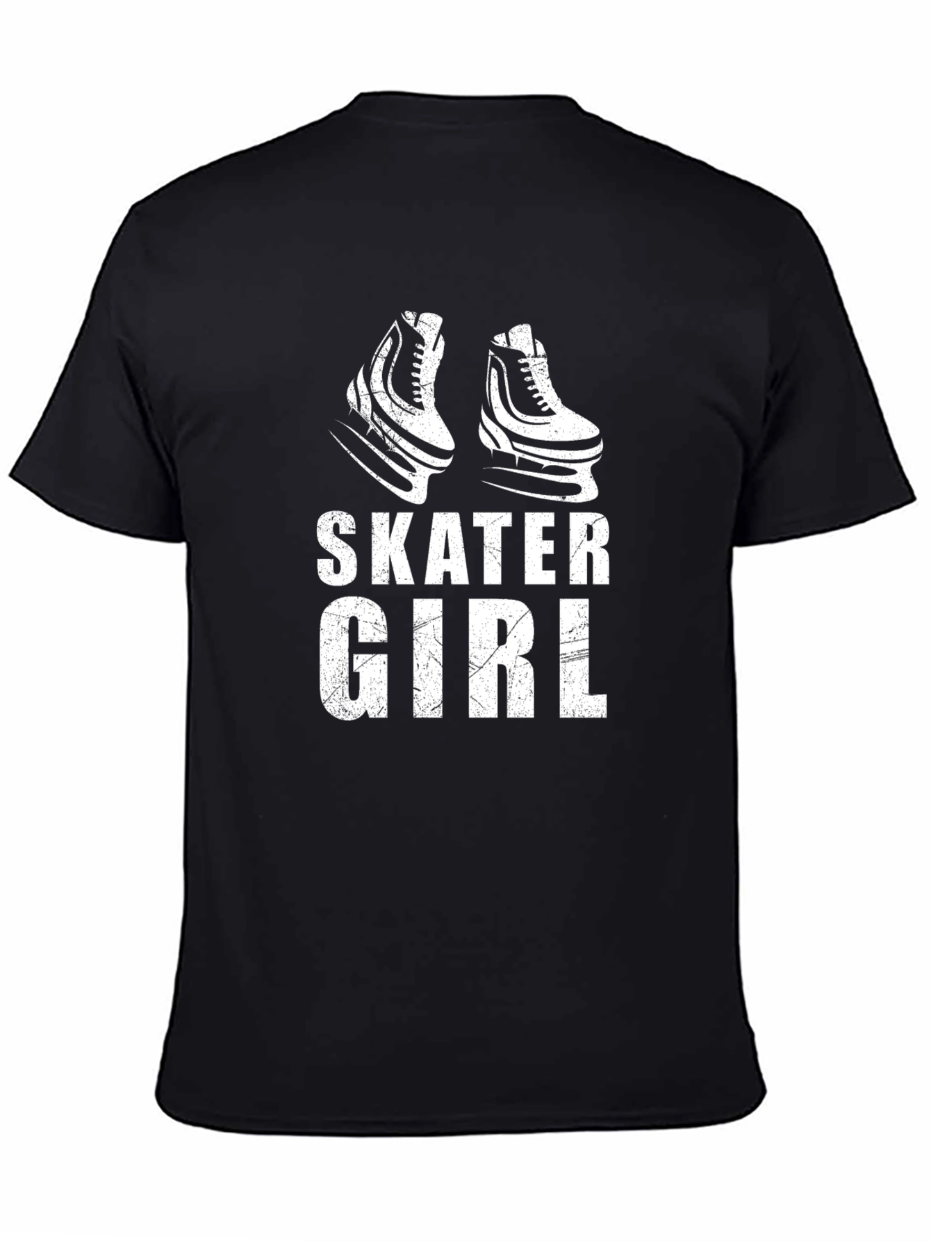 Skater Girl Graphic Tee - Black T-Shirt