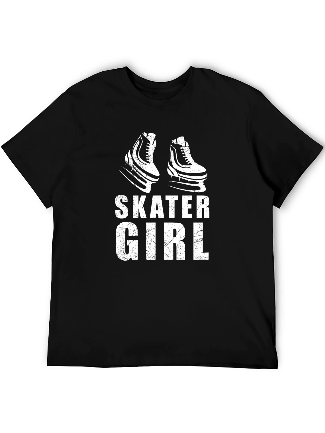 Skater Girl Graphic Tee - Black T-Shirt